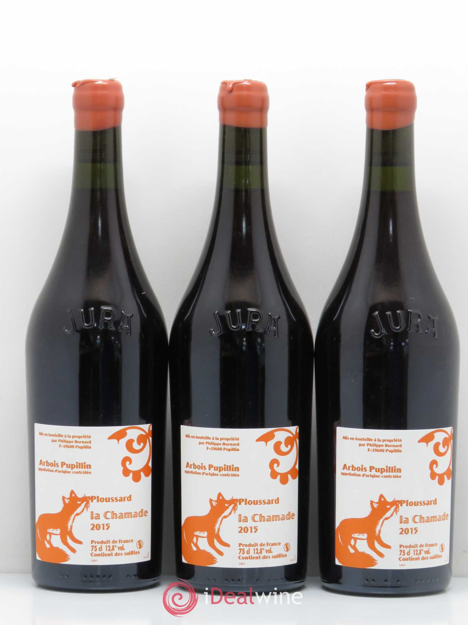Arbois Pupillin Ploussard La Chamade Bornard 2015 - Posten von 6 Flaschen - 1