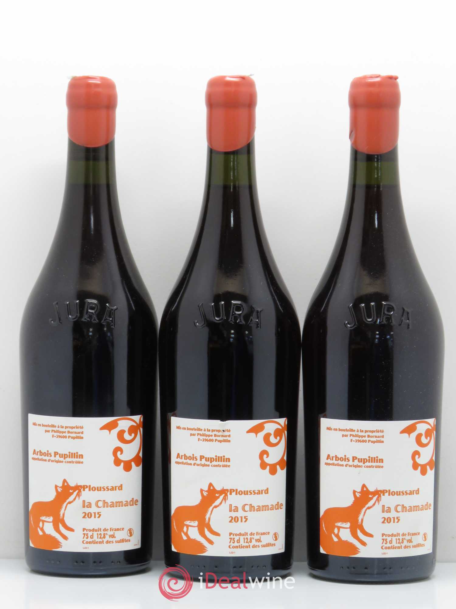 Arbois Pupillin Ploussard La Chamade Bornard 2015 - Posten von 6 Flaschen - 2