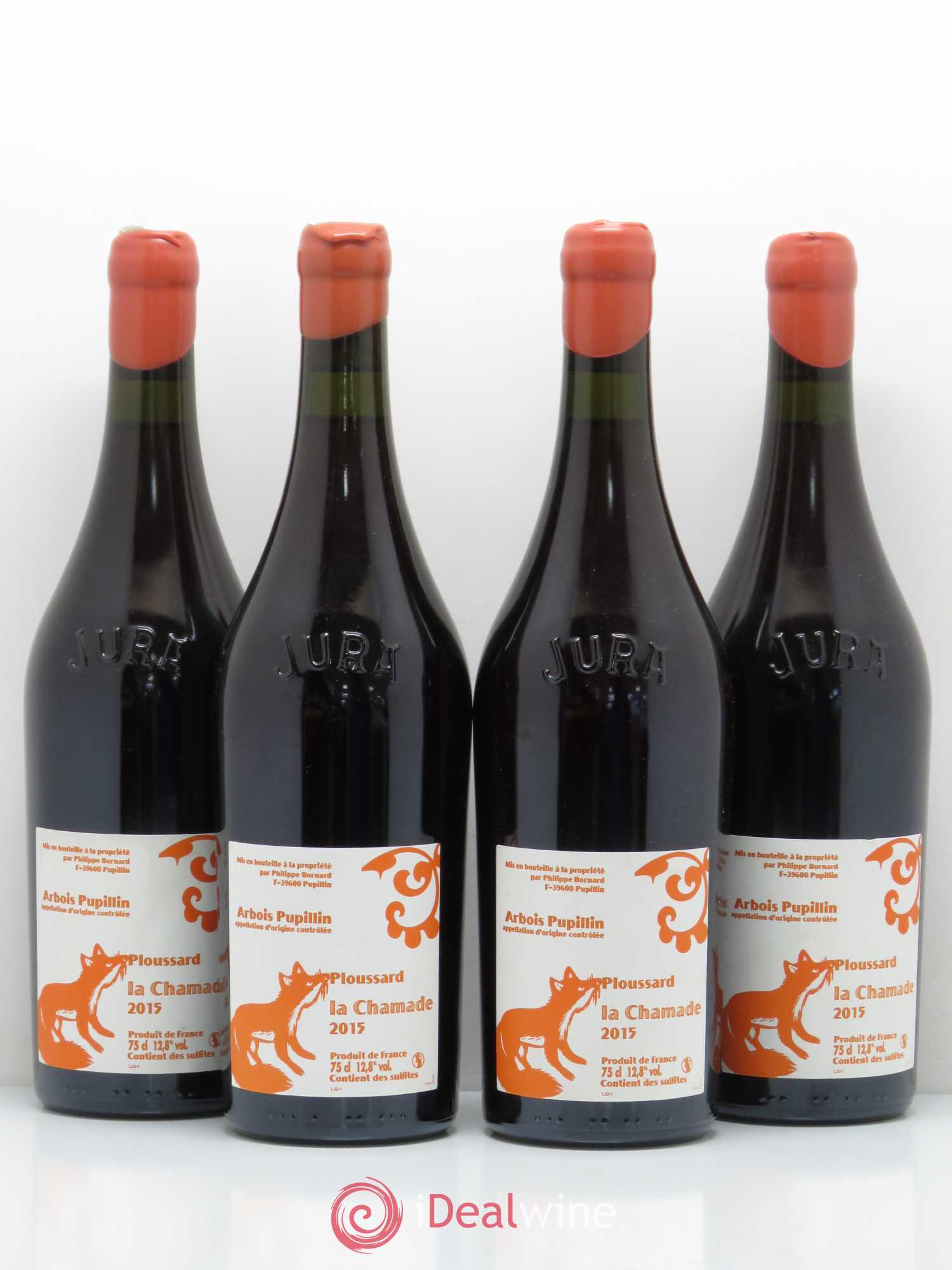 Arbois Pupillin Ploussard La Chamade Bornard 2015 - Posten von 4 Flaschen - 0