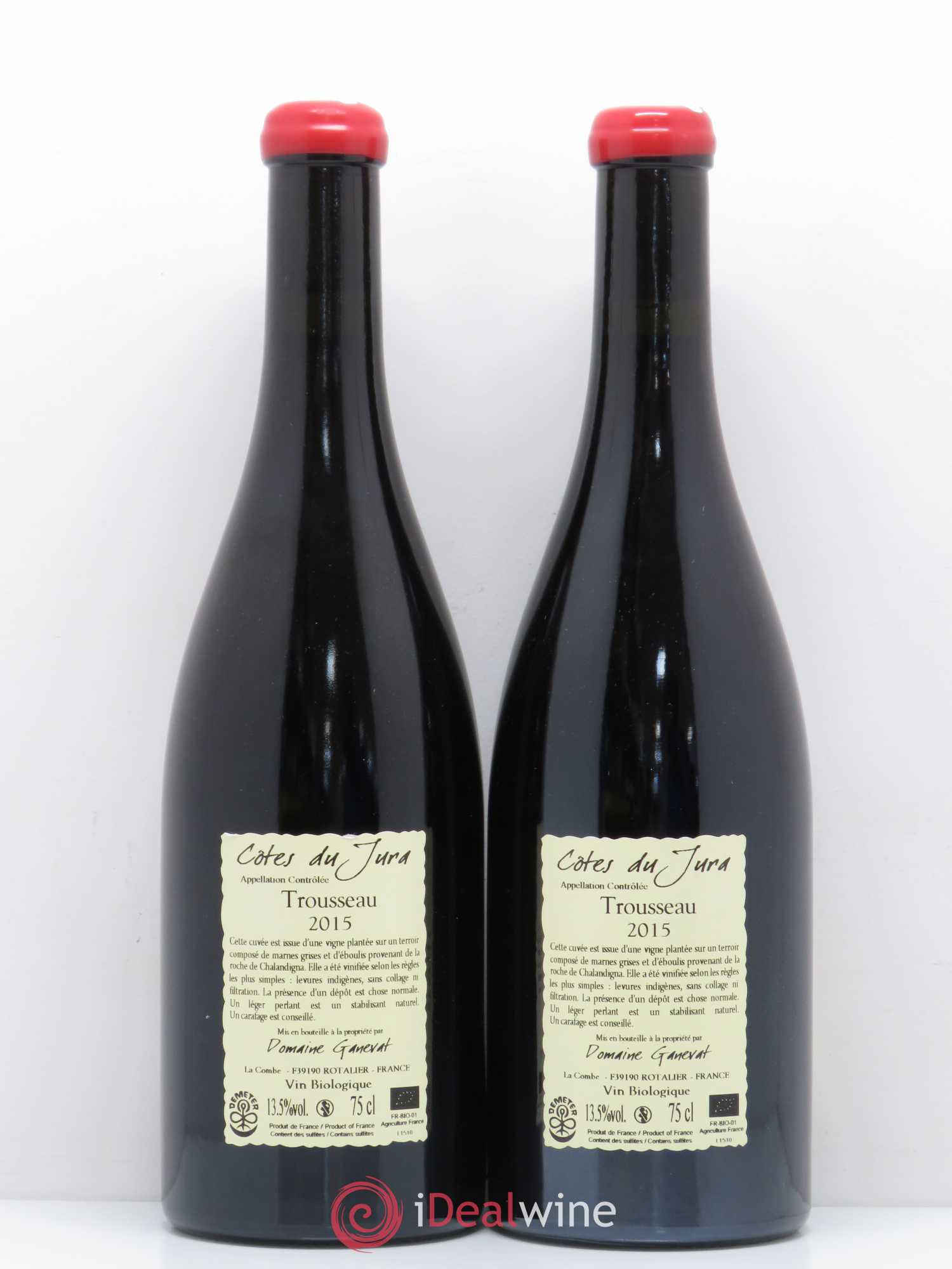 Côtes du Jura Plein Sud Jean-François Ganevat (Domaine) 2015 - Lot de 2 bouteilles - 1