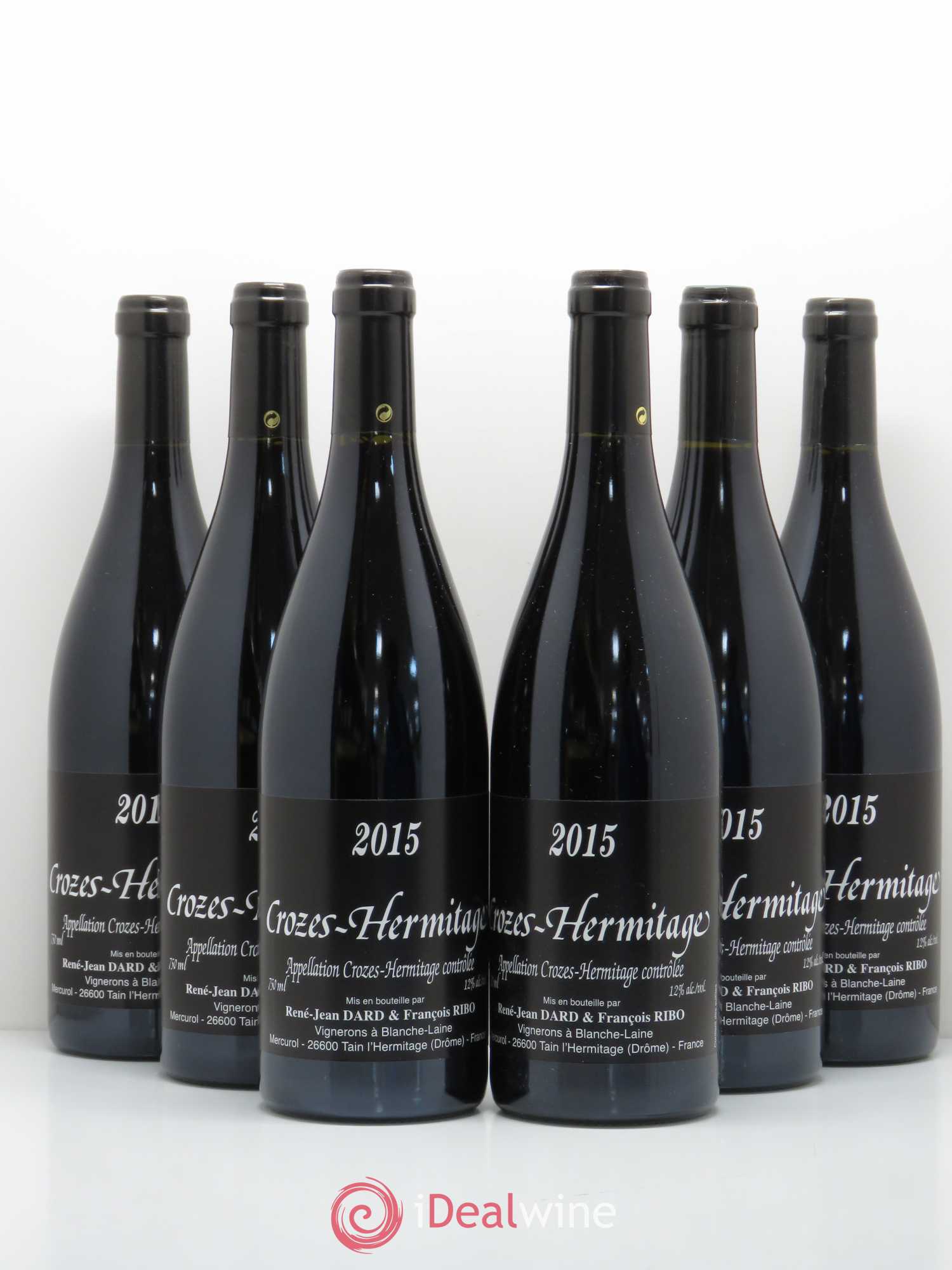 Crozes-Hermitage Dard et Ribo 2015 - Lot de 6 bouteilles - 0