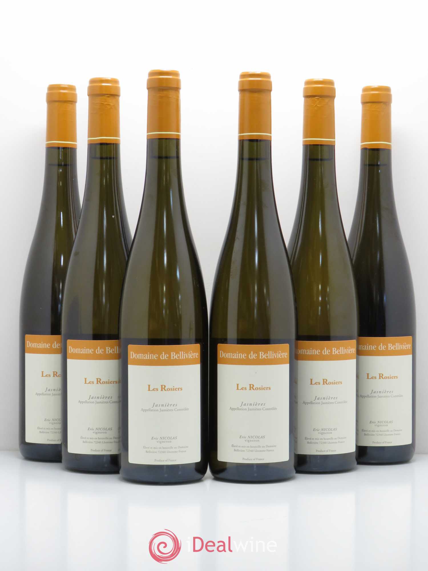Jasnières Les Rosiers Domaine de Bellivière 2015 - Lot de 6 bouteilles - 0