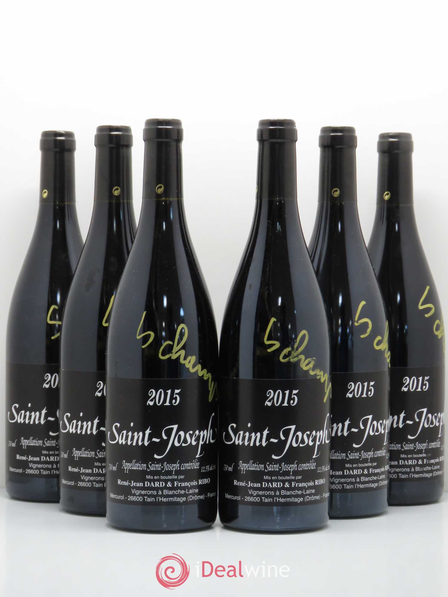 Saint-Joseph Les Champs Dard et Ribo 2015 - Lot de 6 bouteilles - 0