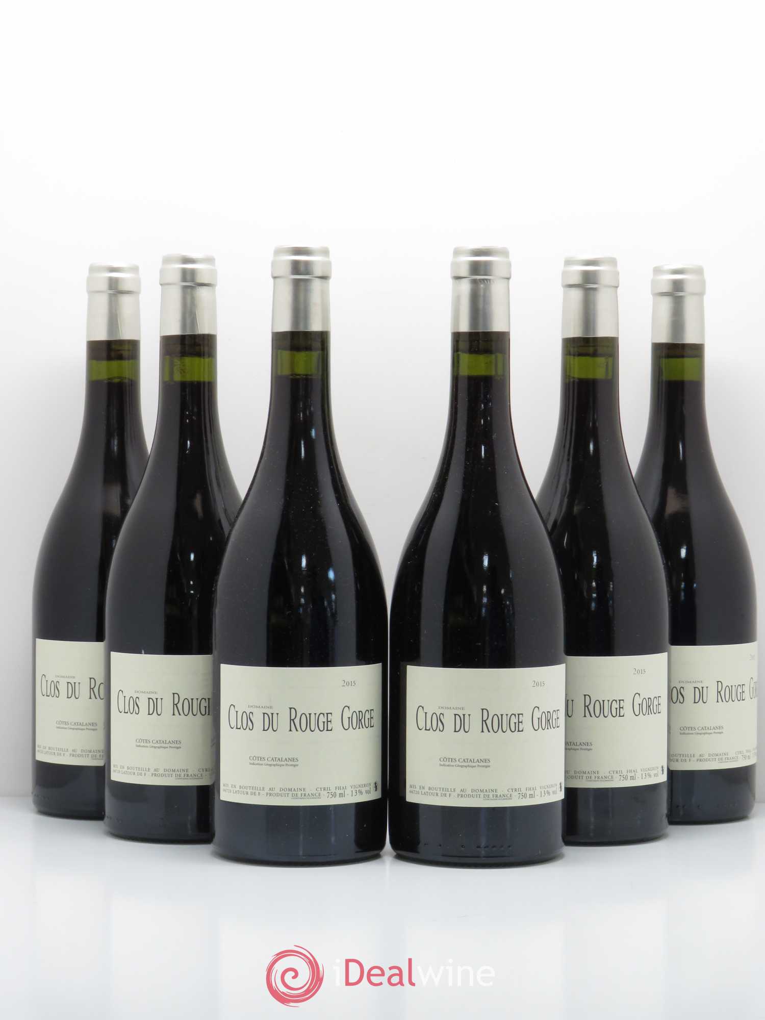 Côtes Catalanes (VDP des Côtes Catalanes) Clos du Rouge Gorge 2015 - Lot de 6 bouteilles - 0