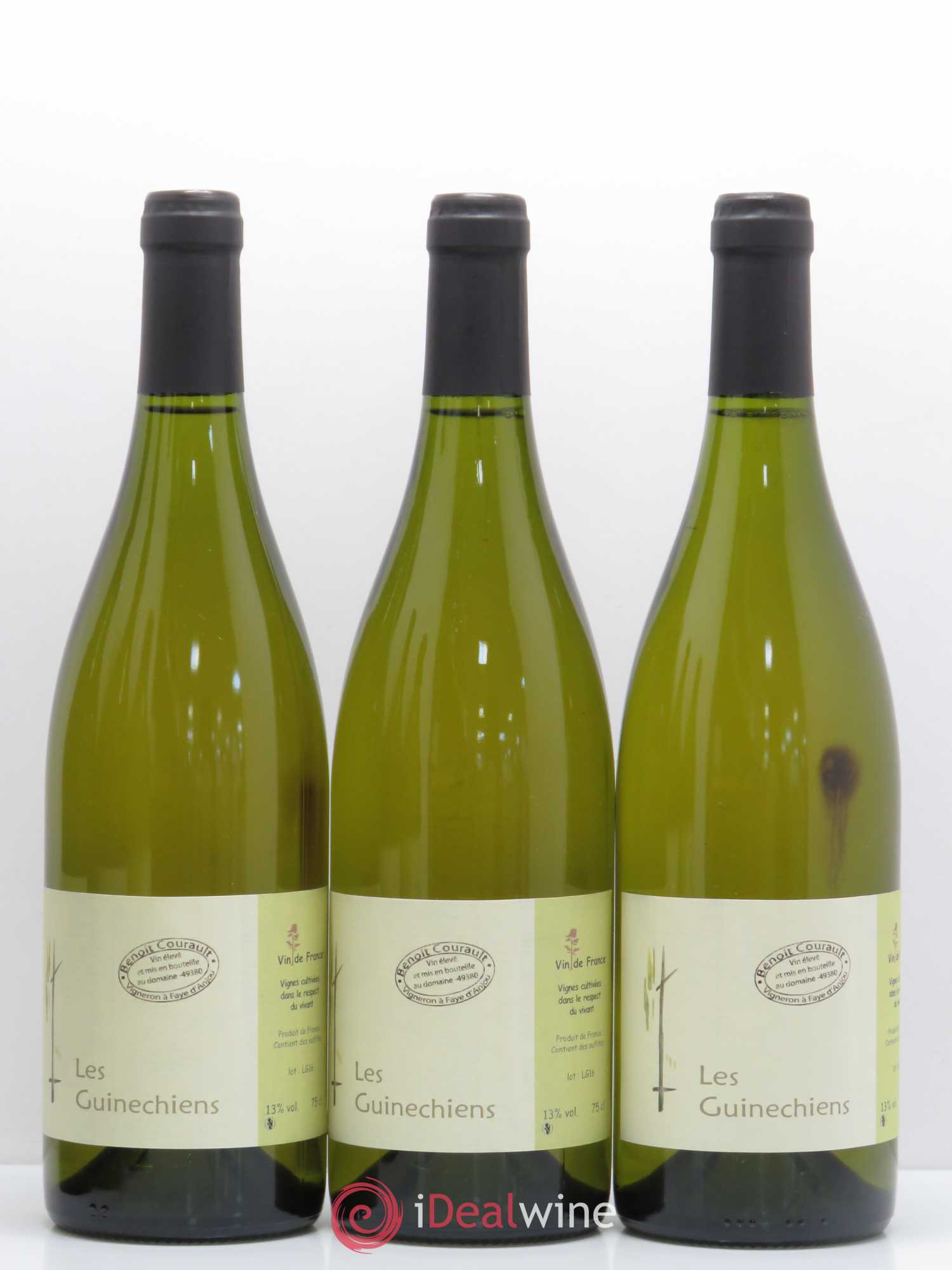 Vin de France Guinechiens Courault 2016 - Posten von 6 Flaschen - 1