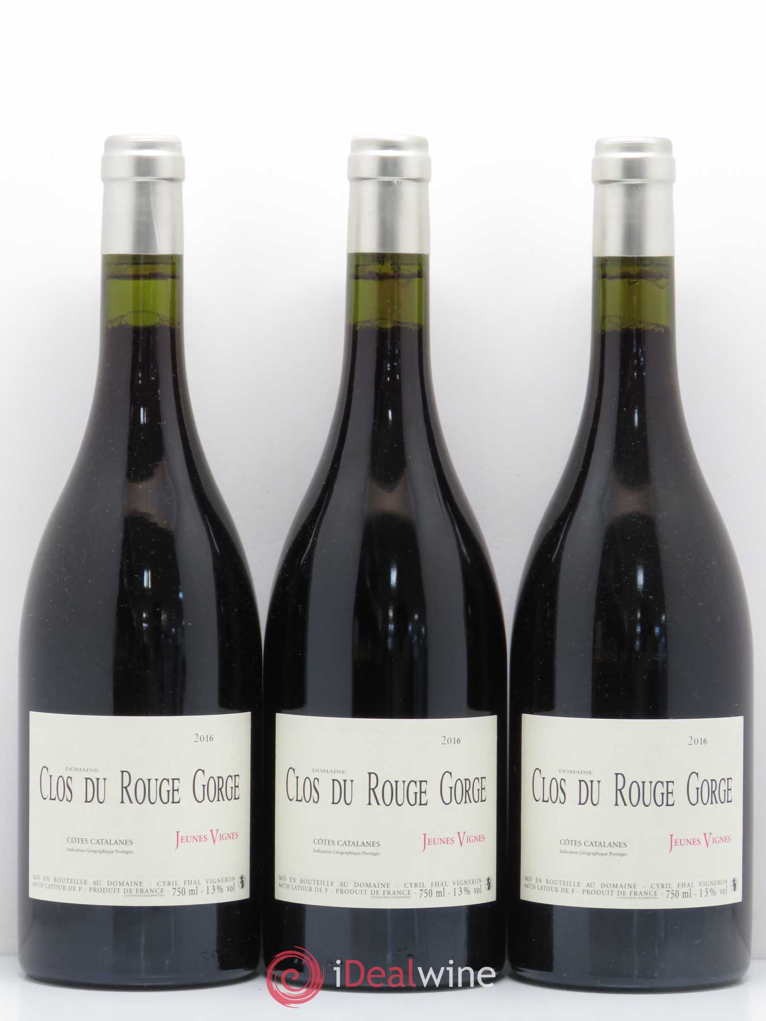 Côtes Catalanes (VDP des Côtes Catalanes) Clos du Rouge Gorge Jeunes Vignes Cyril Fhal 2016 - Lot de 6 bouteilles - 2