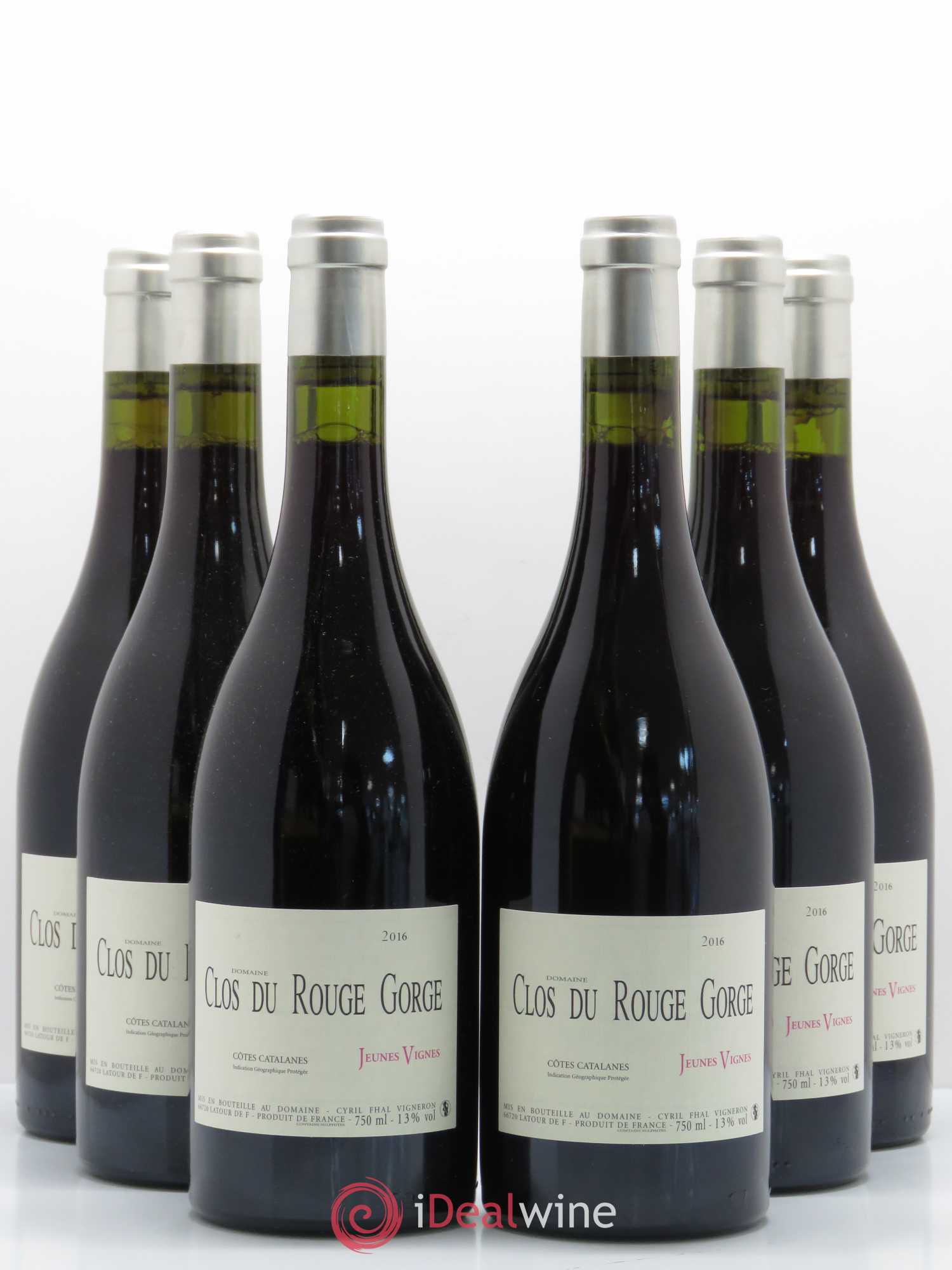 Côtes Catalanes (VDP des Côtes Catalanes) Clos du Rouge Gorge Jeunes Vignes Cyril Fhal 2016 - Lot de 6 bouteilles - 0