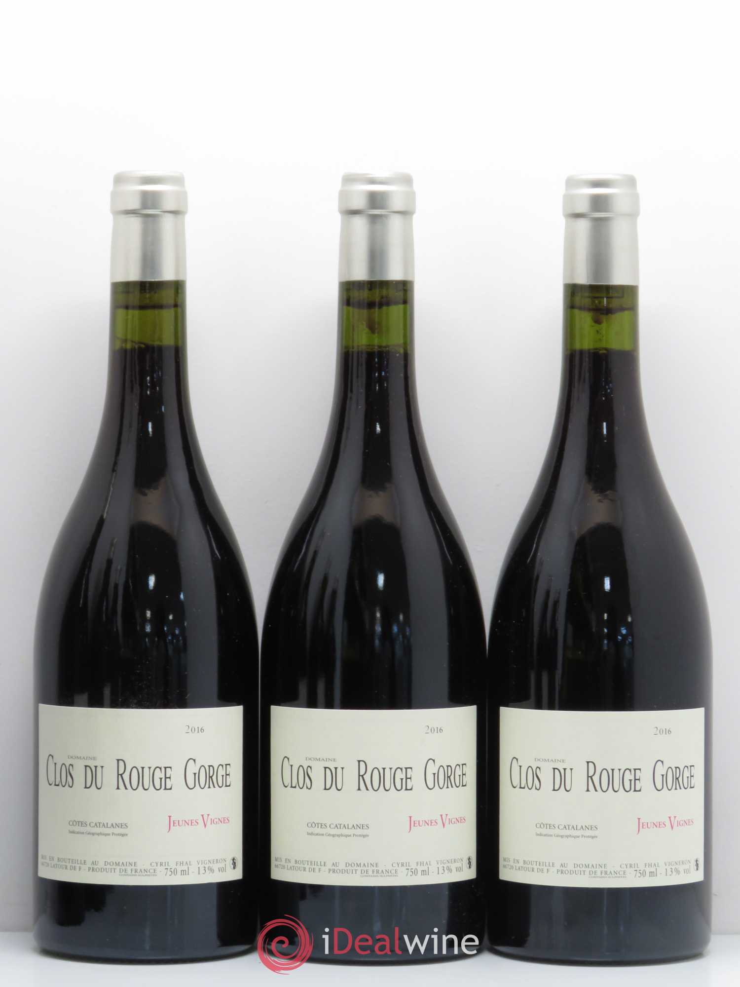 Côtes Catalanes (VDP des Côtes Catalanes) Clos du Rouge Gorge Jeunes Vignes Cyril Fhal 2016 - Lot de 6 bouteilles - 1