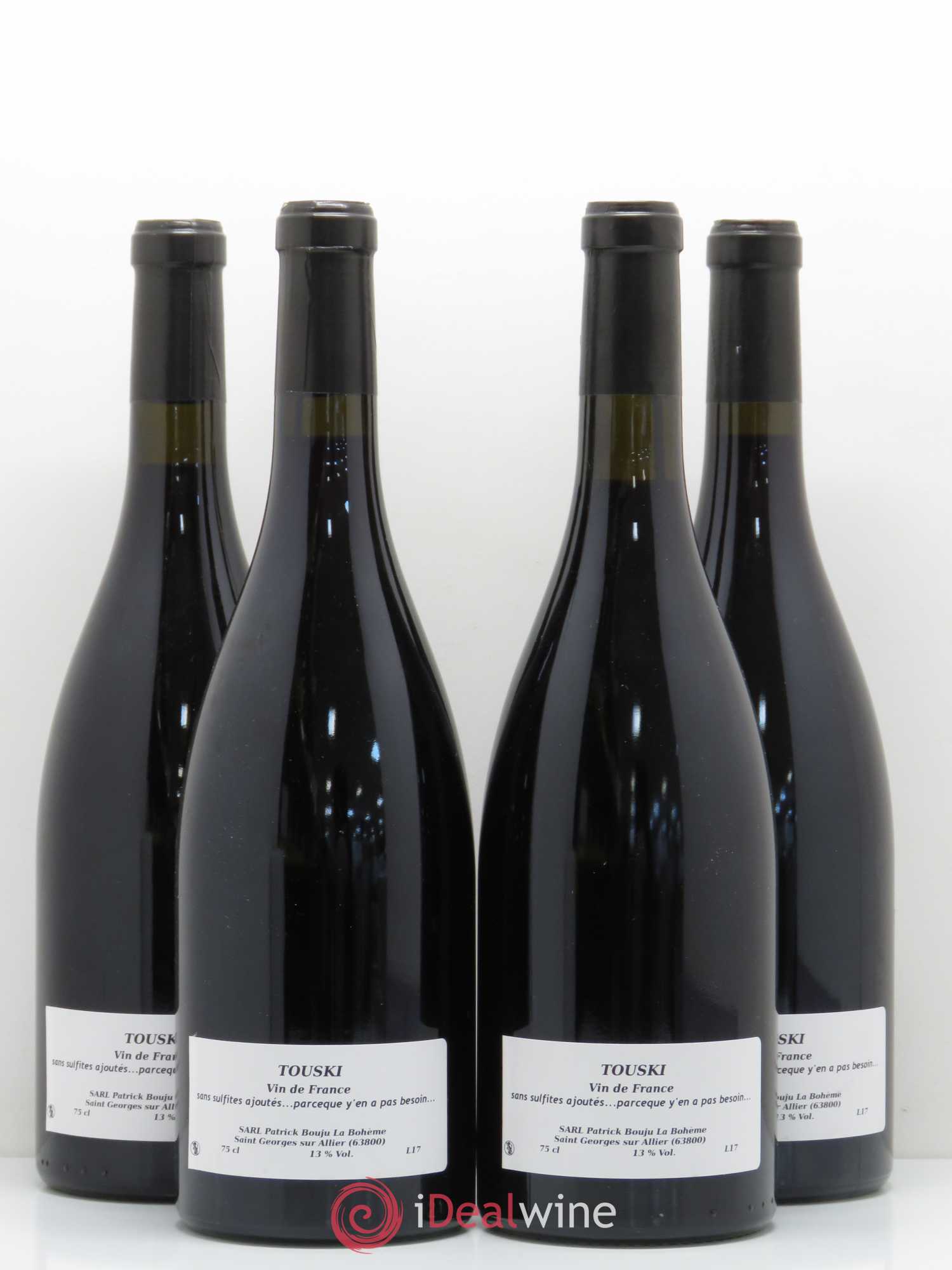 Vin de France Touski La Bohème Patrick Bouju 2017 - Posten von 4 Flaschen - 1