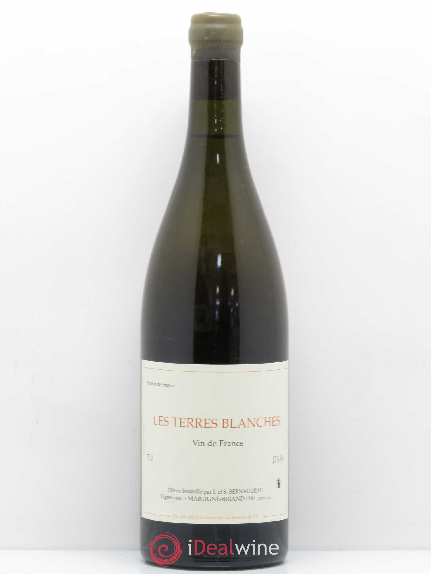 Vin de France Les Terres Blanches Stéphane Bernaudeau 2011 - Lot de 1 bouteille - 0
