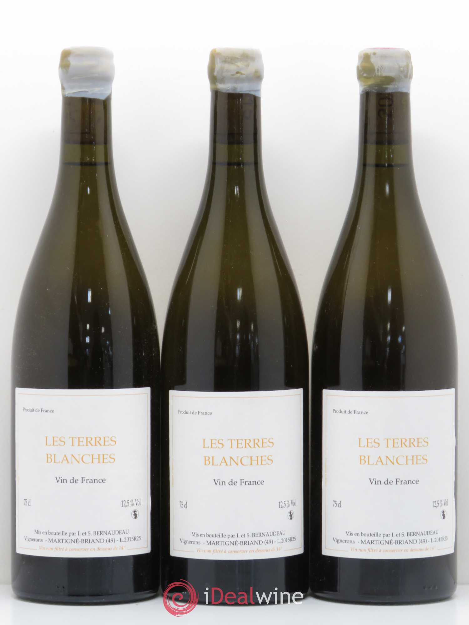 Vin de France Les Terres Blanches Stéphane Bernaudeau 2015 - Lot de 6 bouteilles - 1