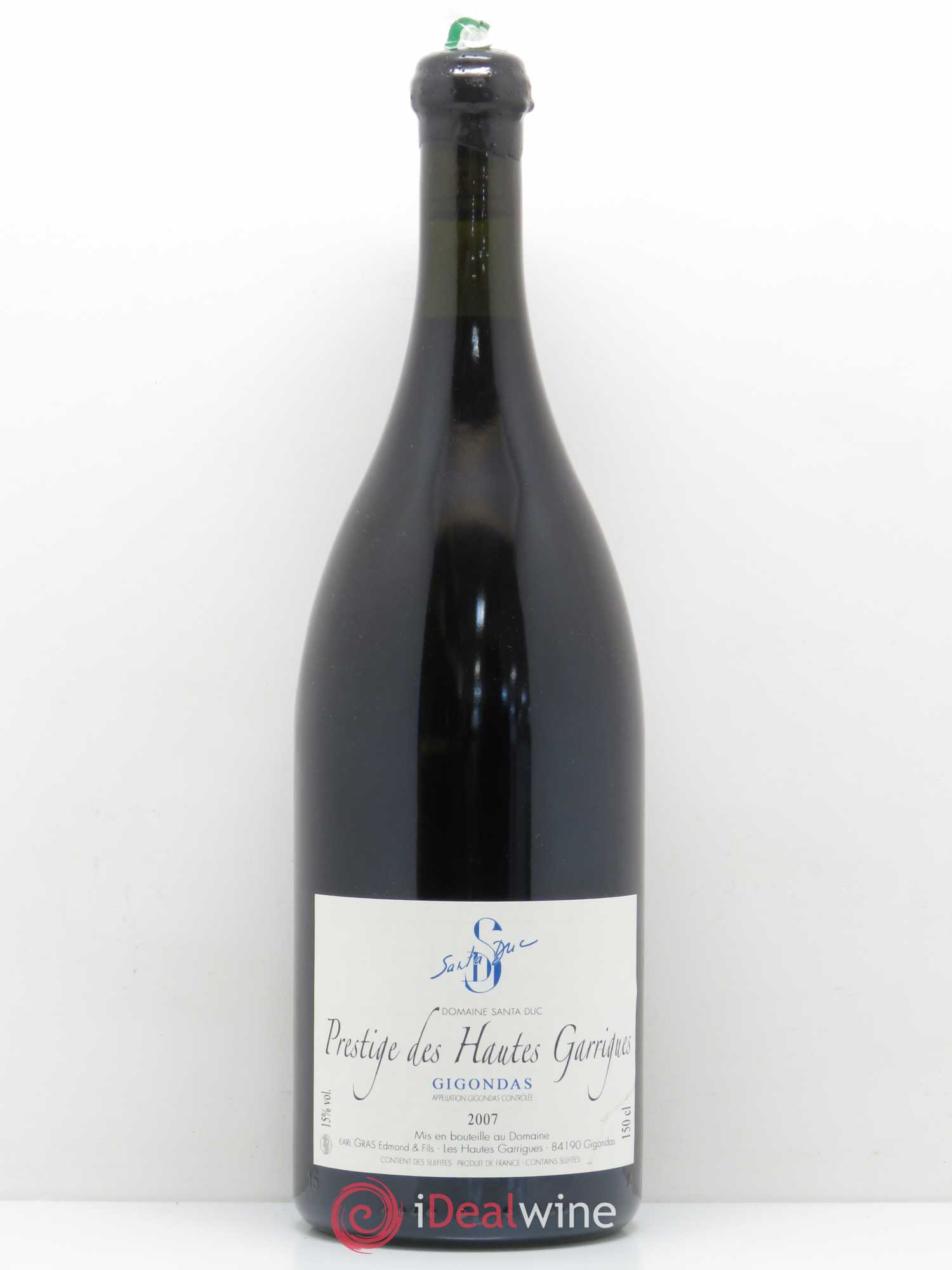 Gigondas Santa Duc (Domaine) Hautes Garrigues Famille Gras 2007 - Lot de 1 magnum - 0