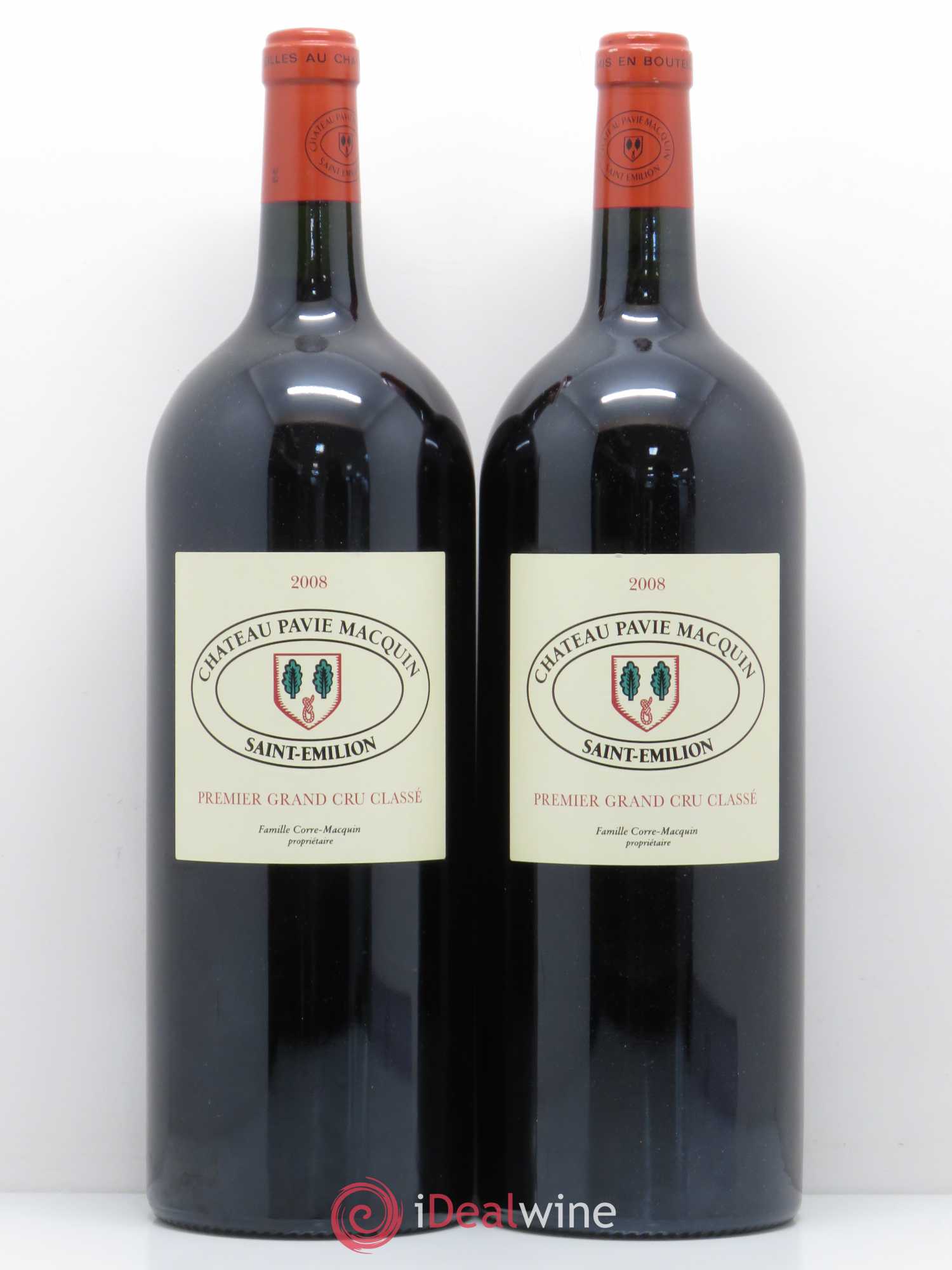 Château Pavie Macquin 1er Grand Cru Classé B 2008 - Lot de 2 magnums - 0