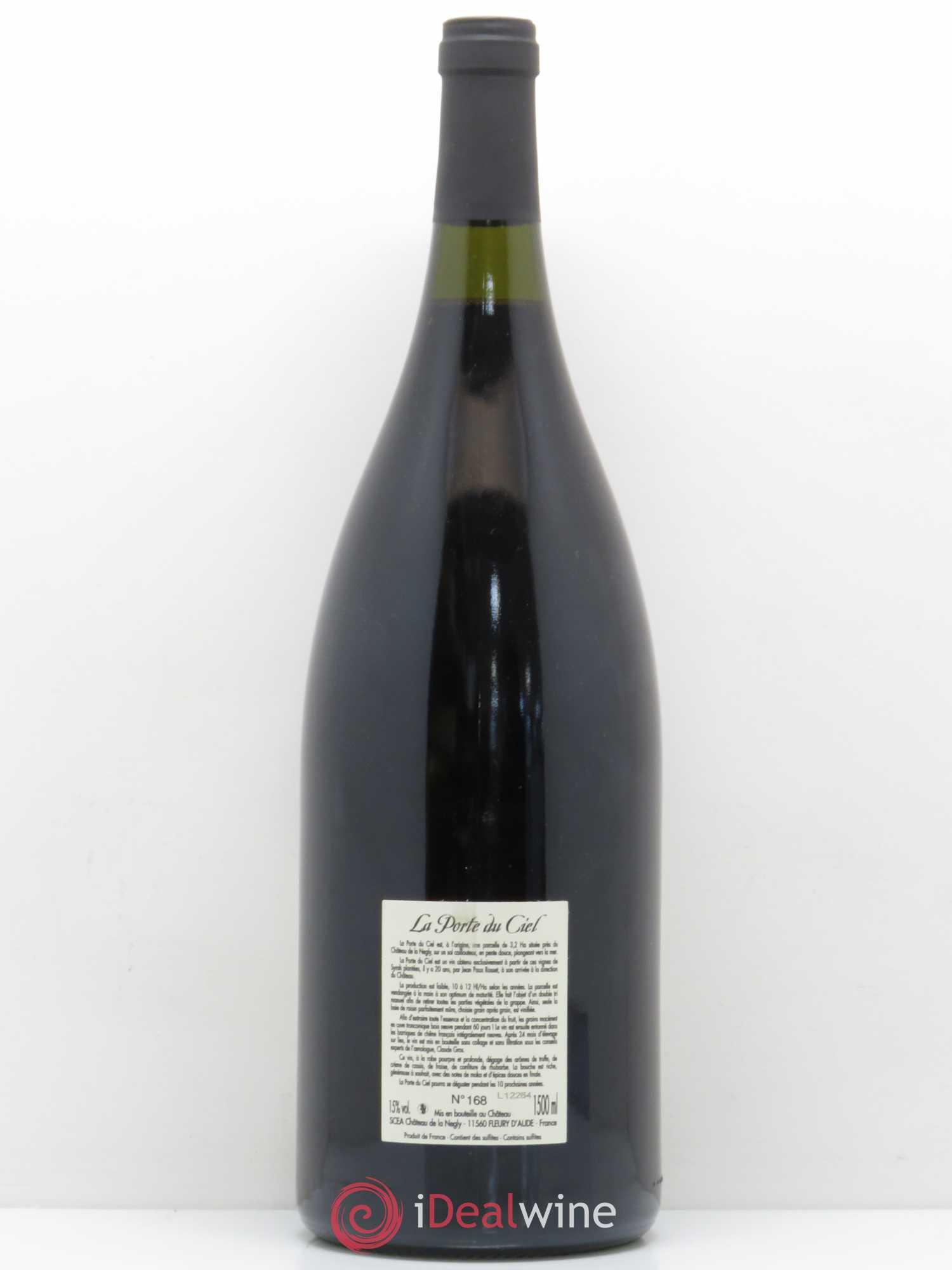 La Clape Château de La Négly La Porte du Ciel Jean Paux-Rosset 2009 - Lot de 1 magnum - 1