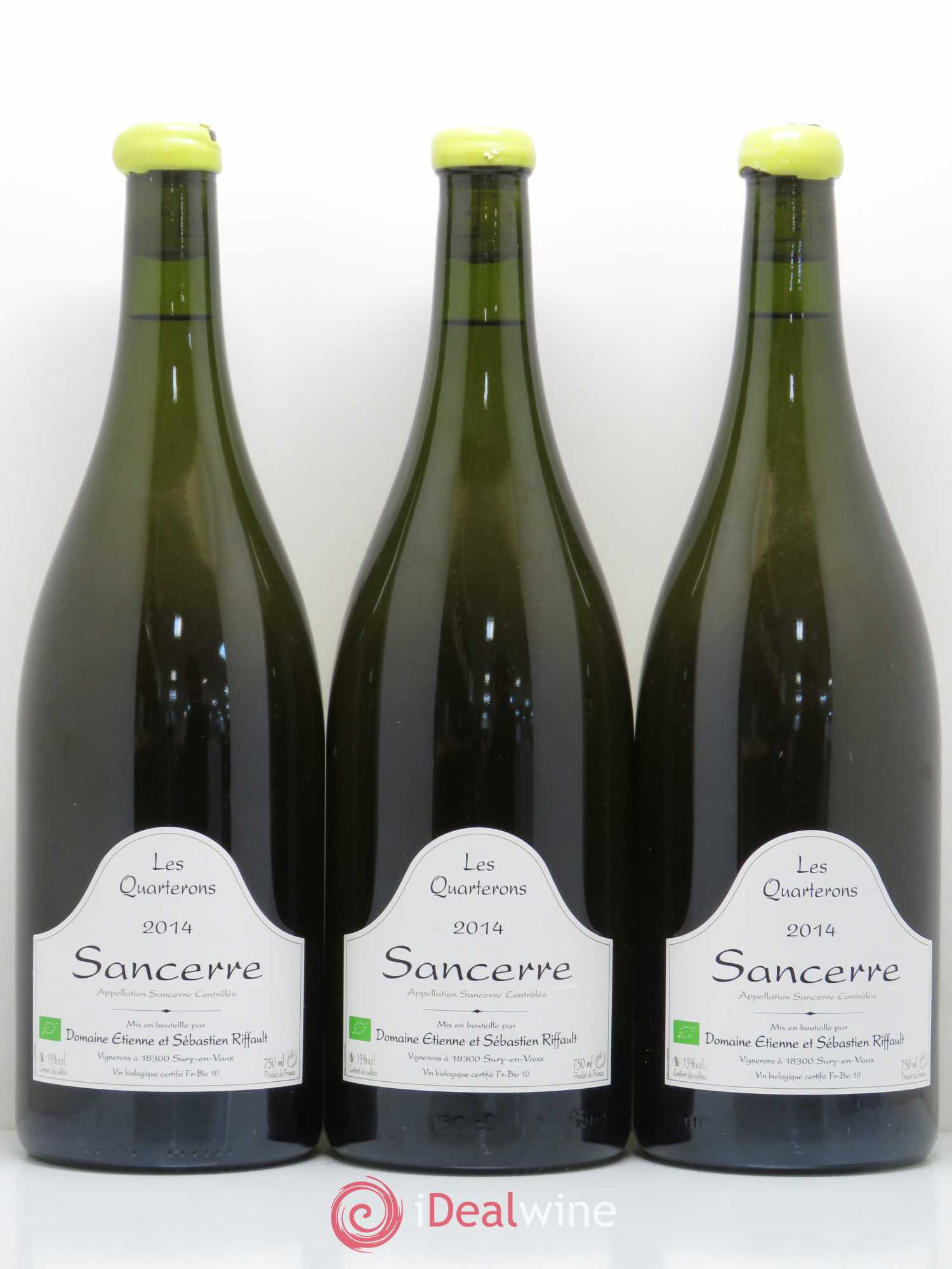 Sancerre Les Quarterons Sebastien Riffault 2014 - Posten von 3 Magnum - 0