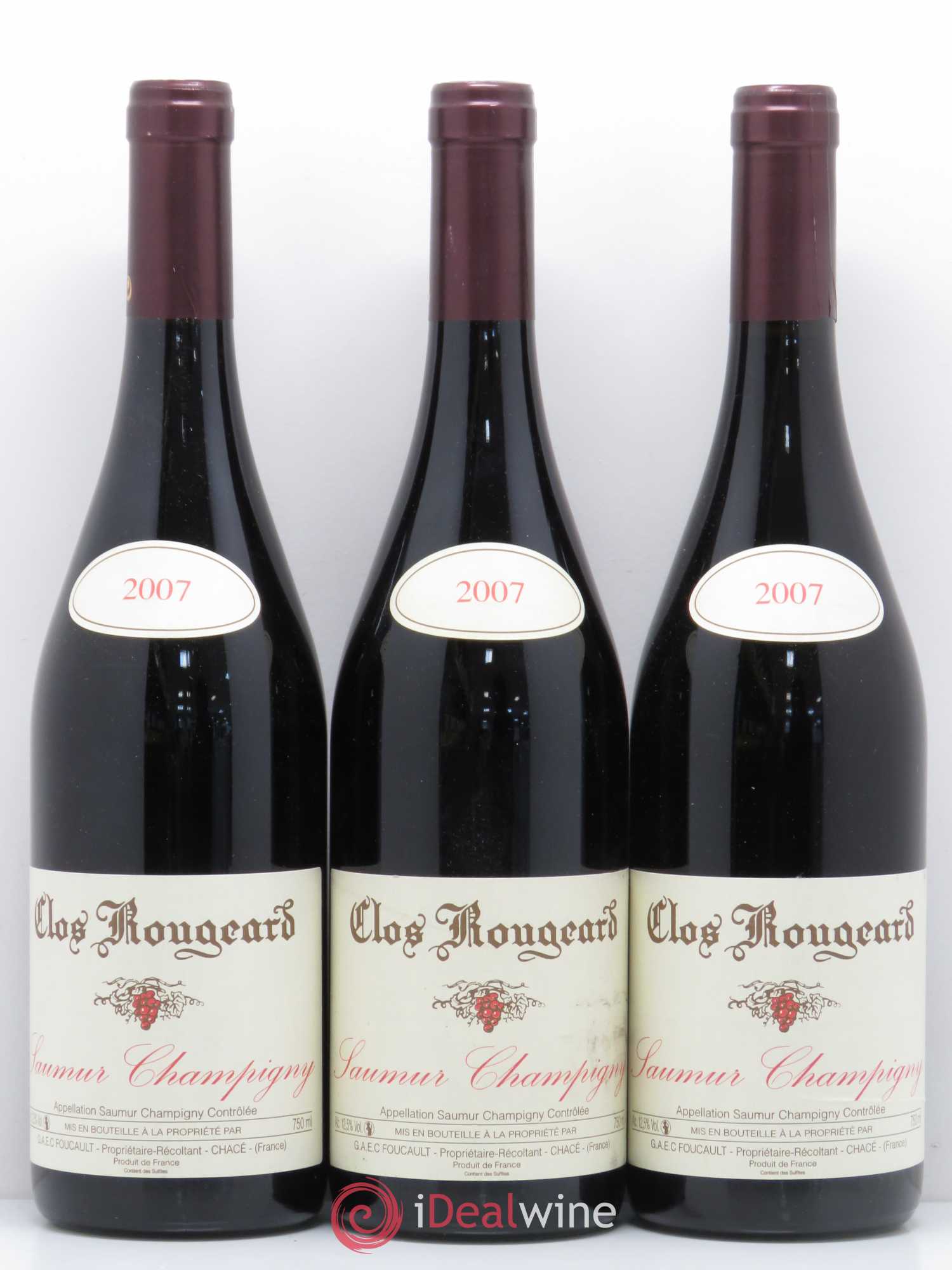 Saumur-Champigny Clos Rougeard 2007 - Lot de 3 bouteilles - 0