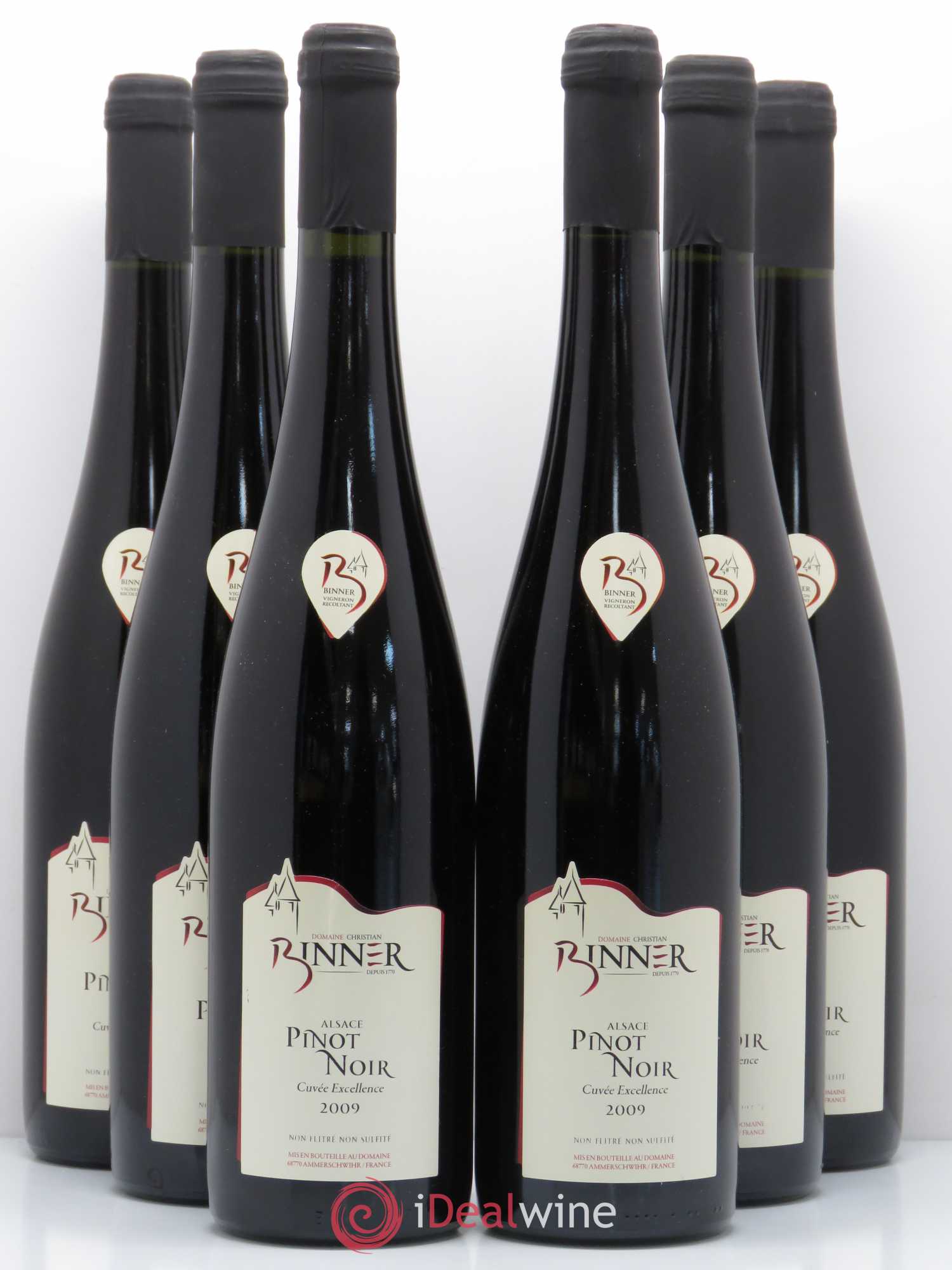 Pinot Noir Excellence Binner 2009 - Lot de 6 bouteilles - 0