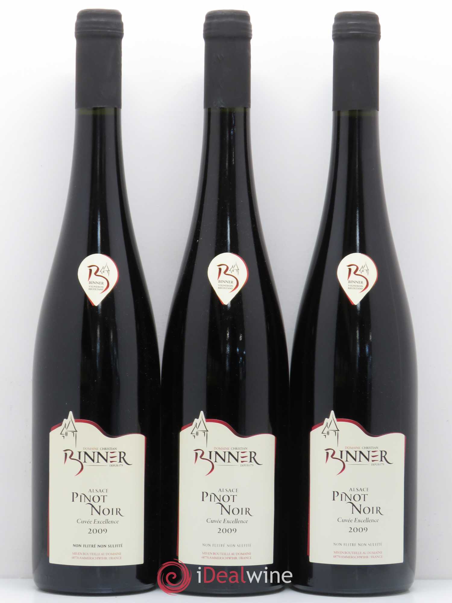 Pinot Noir Excellence Binner 2009 - Lot de 6 bouteilles - 1