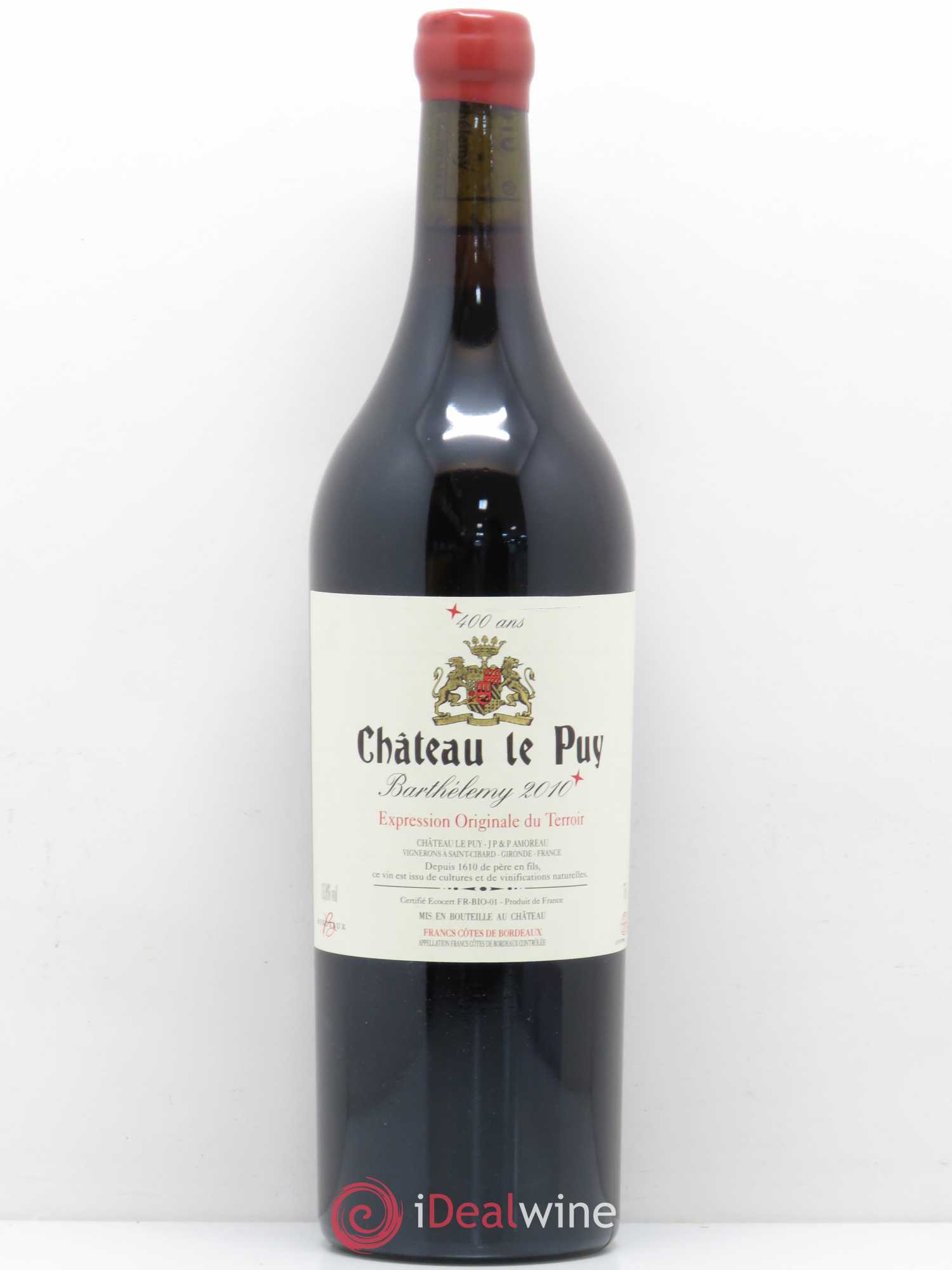 Le Puy - Cuvée Barthélemy 2010 - Lot de 1 bouteille - 0