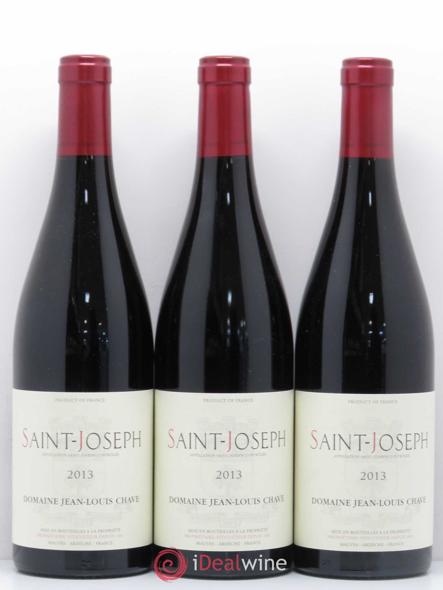 Saint-Joseph Jean-Louis Chave 2013 - Lot de 3 bouteilles - 0