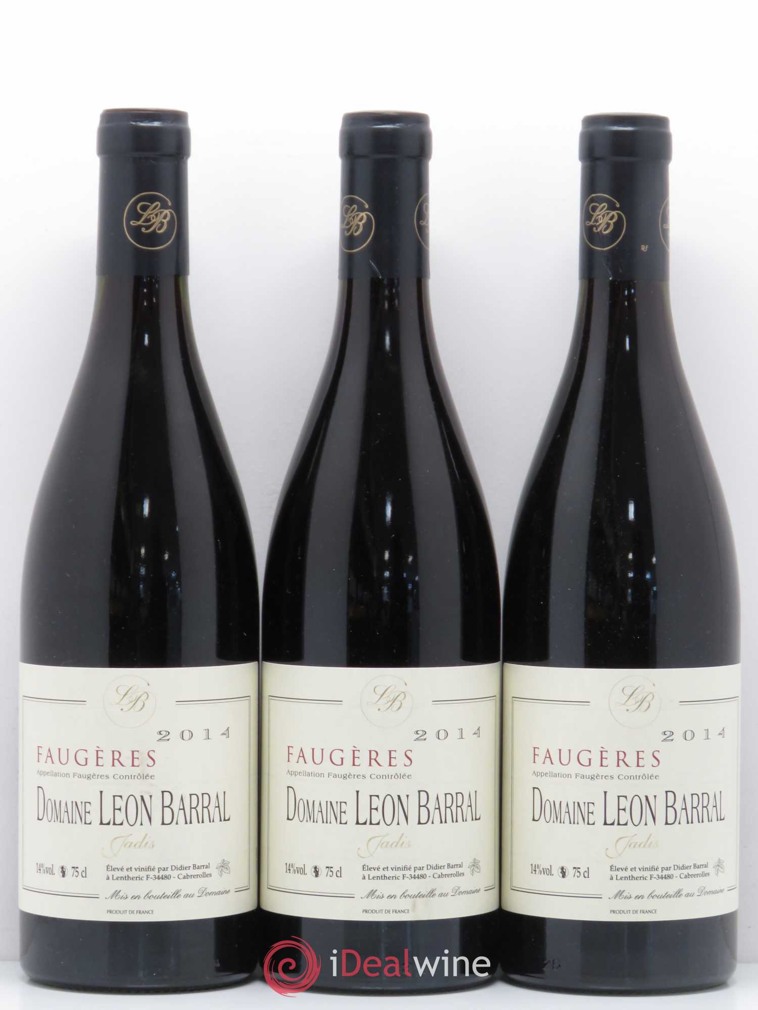Faugères Jadis Domaine Léon Barral 2014 - Lot de 6 bouteilles - 2