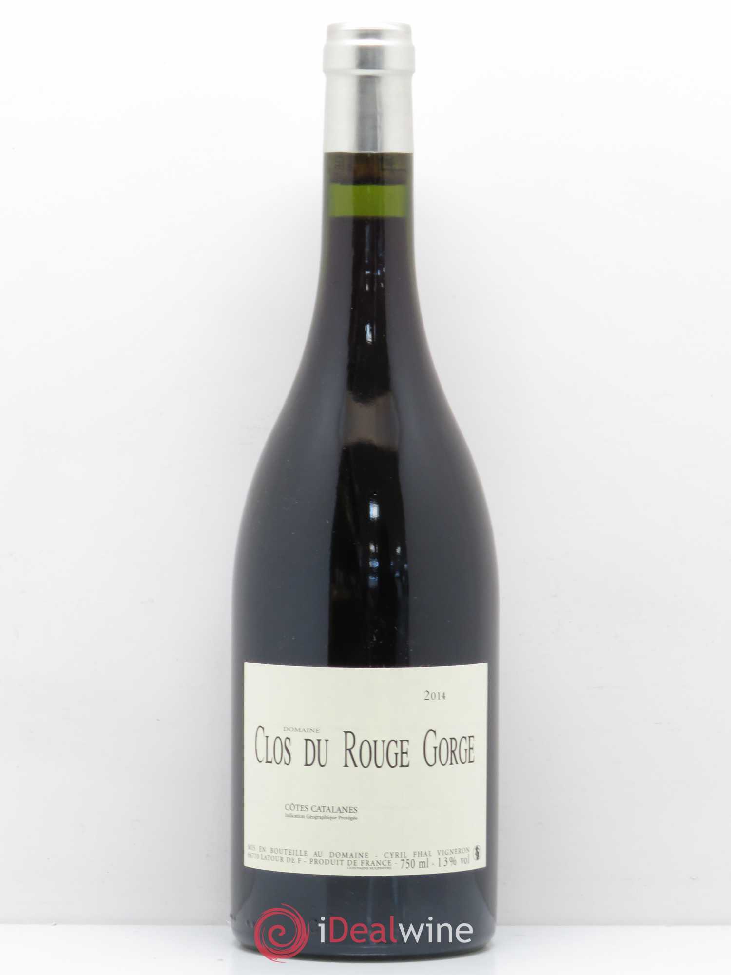 Côtes Catalanes (VDP des Côtes Catalanes) Domaine Clos du Rouge Gorge 2014 - Lot de 1 bouteille - 0
