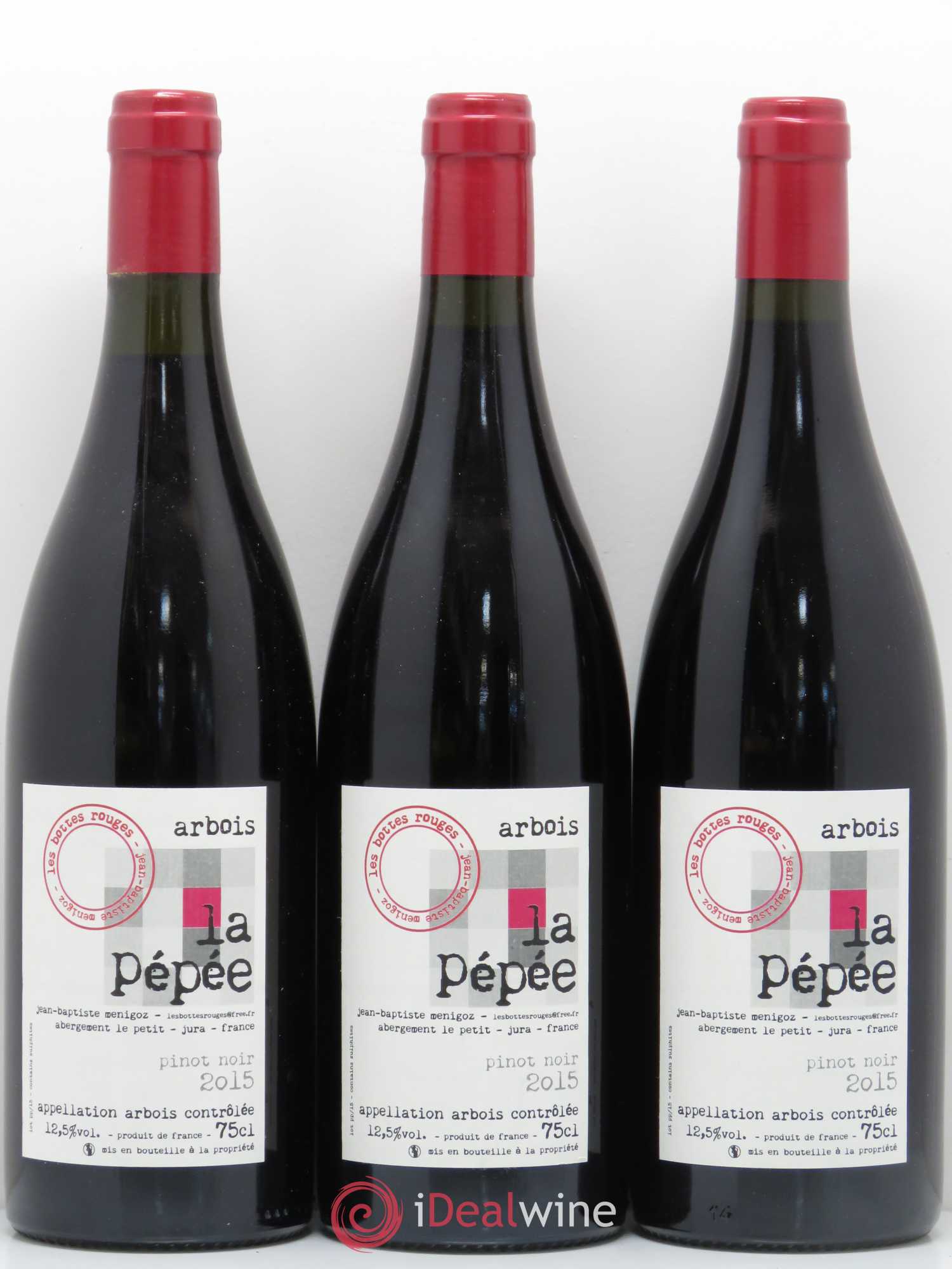 Arbois Pinot noir La Pepee Les Bottes Rouges 2015 - Lot of 6 bottles - 1