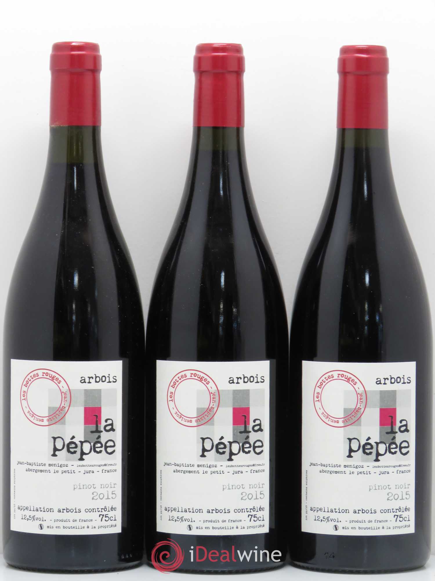 Arbois Pinot noir La Pepee Les Bottes Rouges 2015 - Lot of 6 bottles - 2