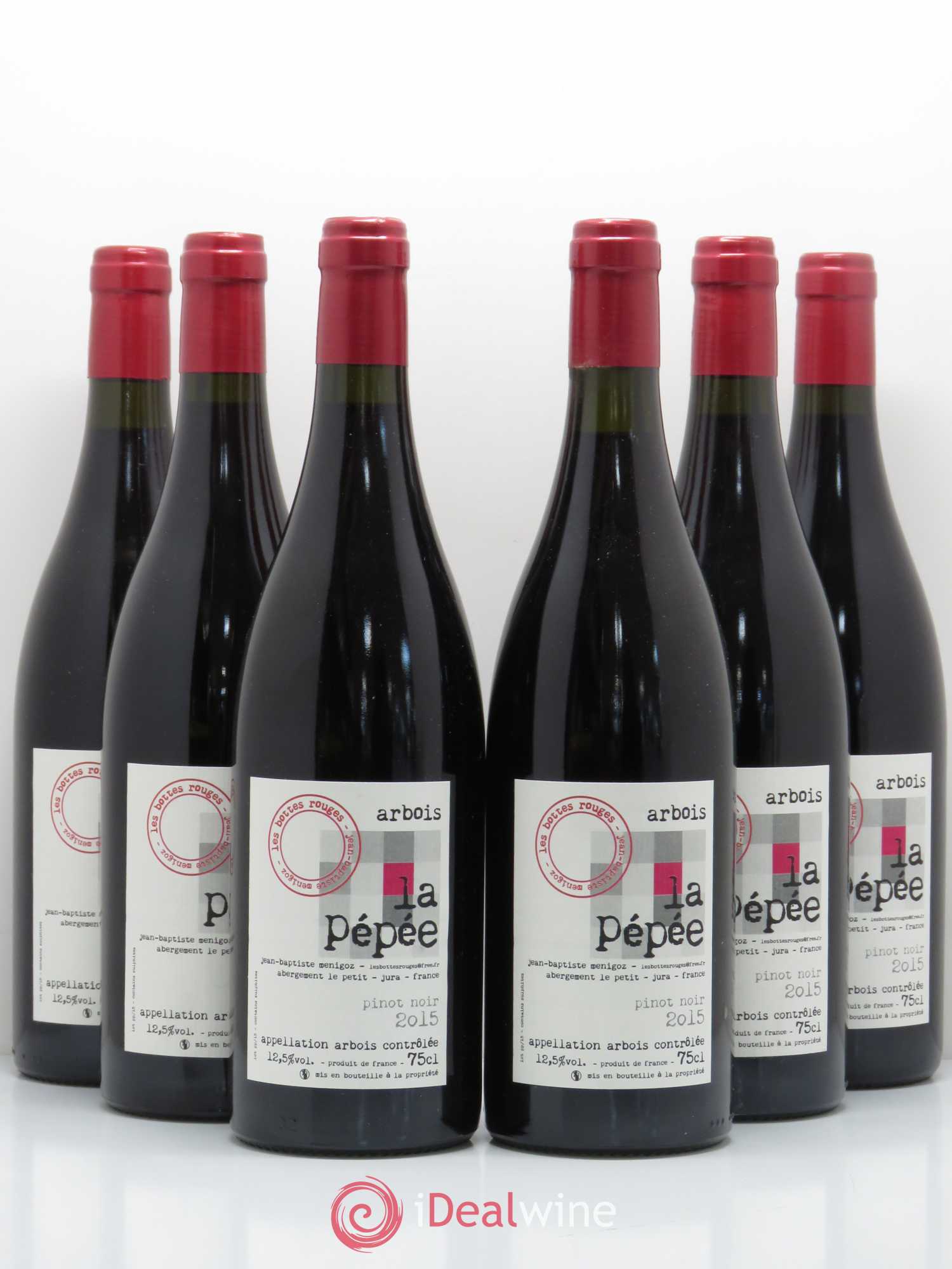 Arbois Pinot noir La Pepee Les Bottes Rouges 2015 - Lot of 6 bottles - 0