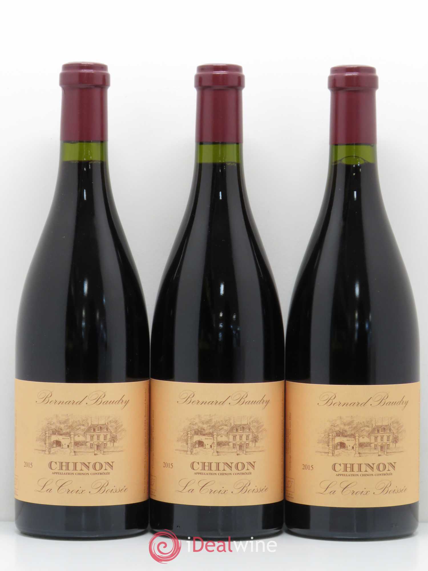 Chinon La Croix Boissée Bernard Baudry 2015 - Lot de 6 bouteilles - 2