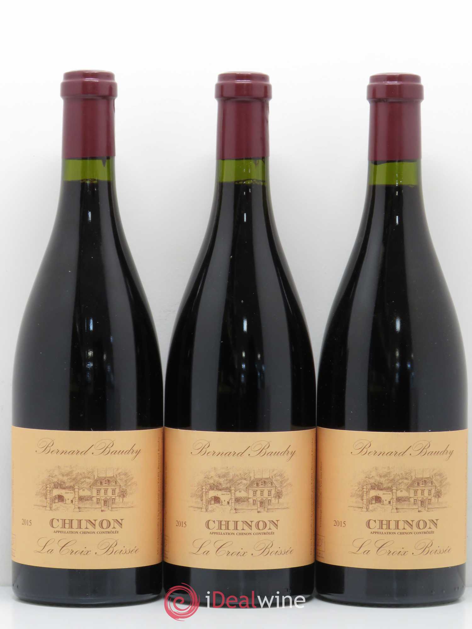 Chinon La Croix Boissée Bernard Baudry 2015 - Lot de 6 bouteilles - 1