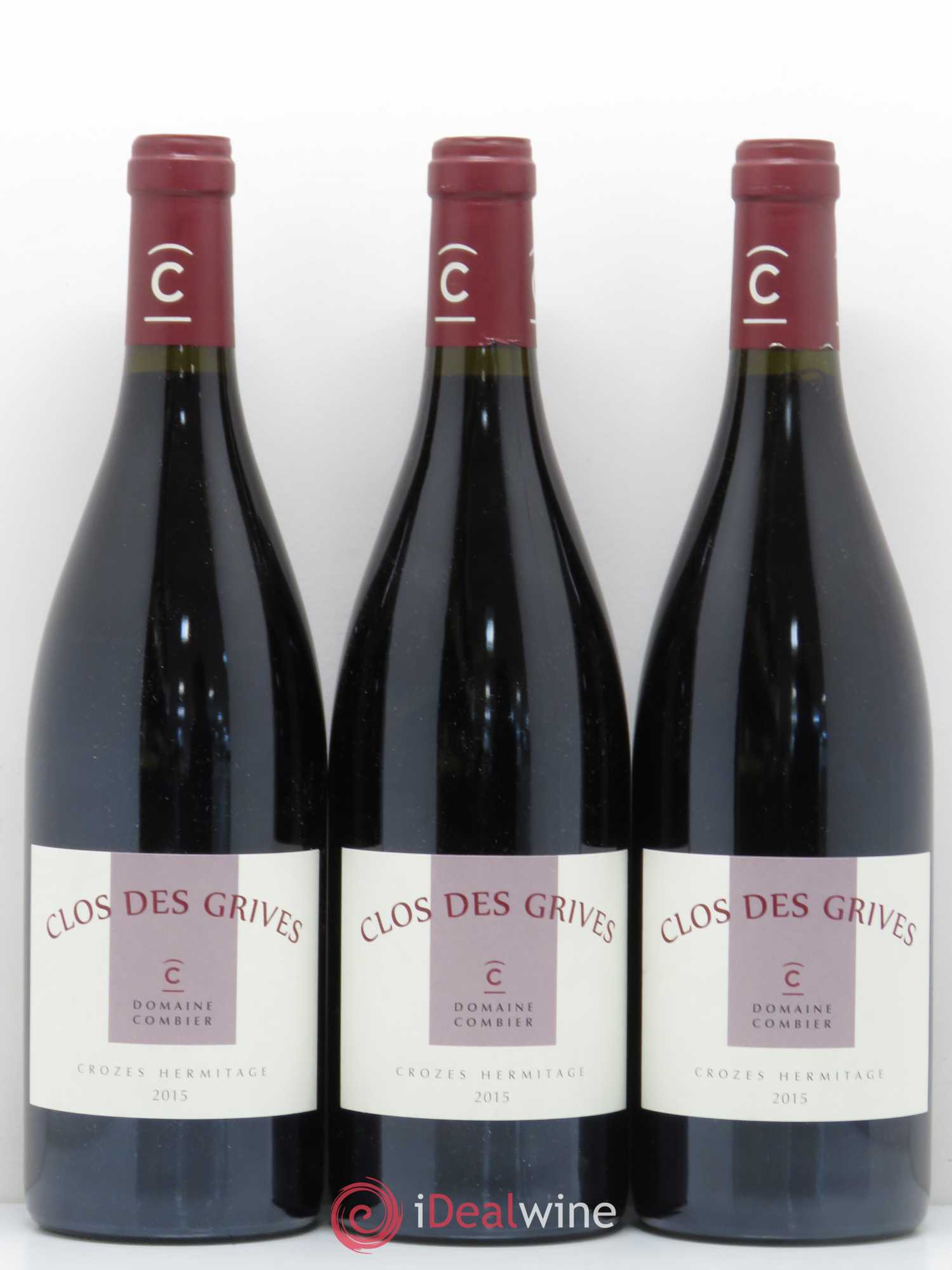 Crozes-Hermitage Clos des Grives Combier 2015 - Lot de 3 bouteilles - 0