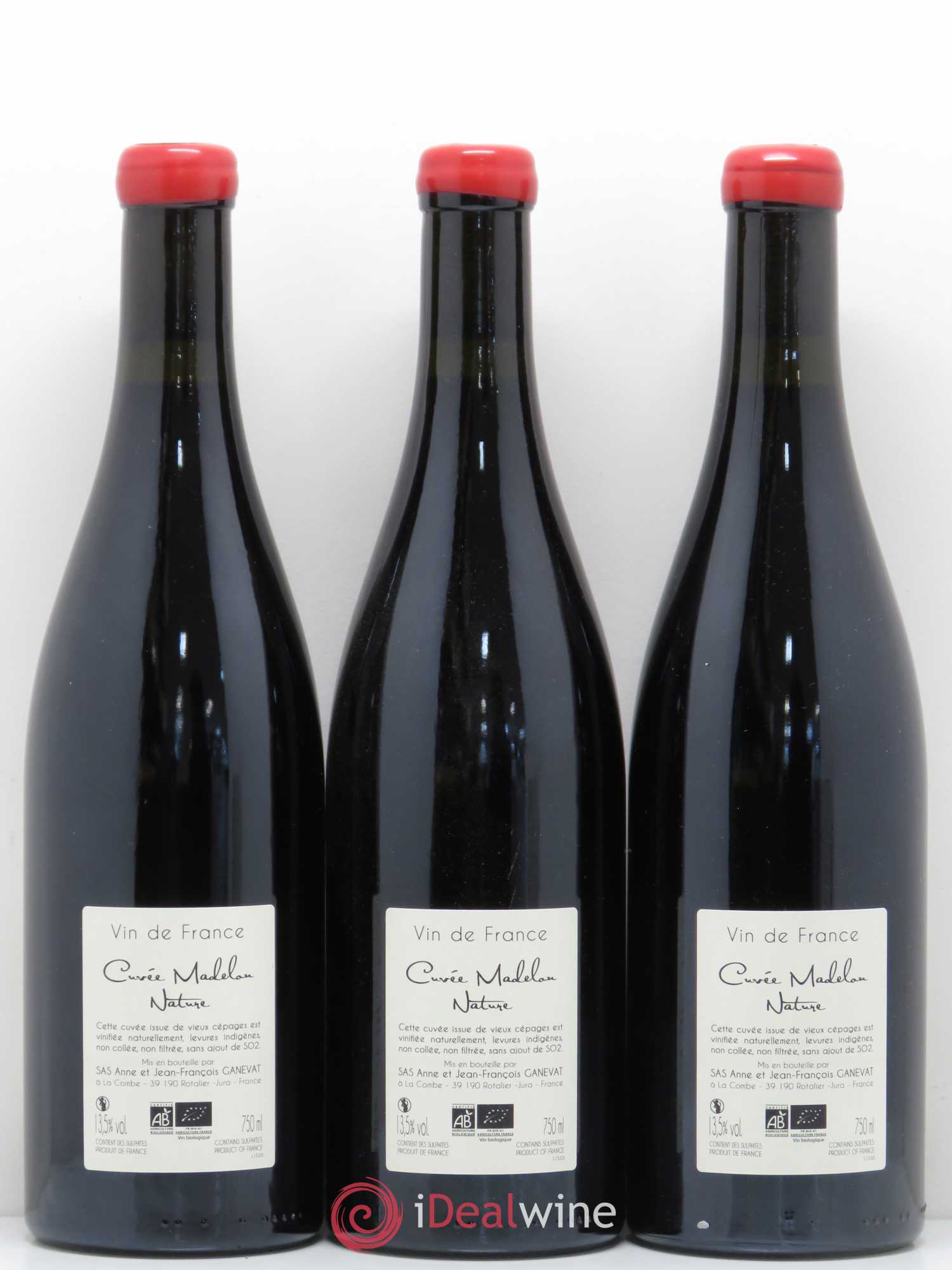 Vin de France Madelon Anne et Jean François Ganevat 2015 - Lot de 6 bouteilles - 4
