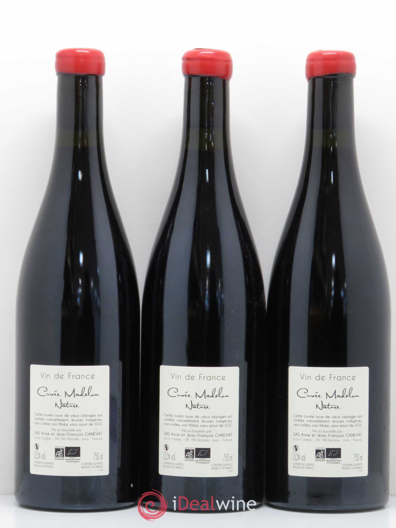 Vin de France Madelon Anne et Jean François Ganevat 2015 - Lot de 6 bouteilles - 4