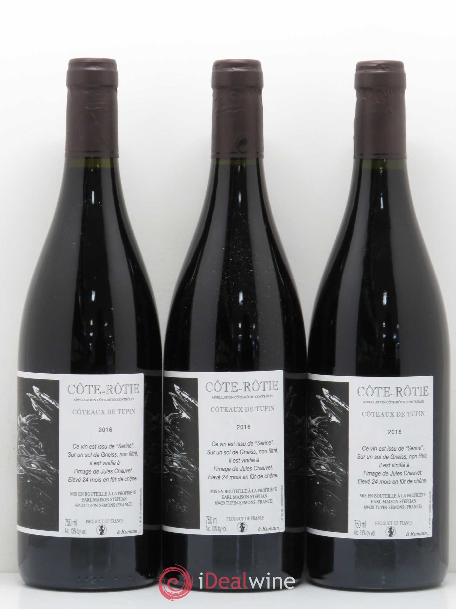 Côte-Rôtie Coteaux de Tupin Jean-Michel Stephan 2016 - Lot de 6 bouteilles - 1