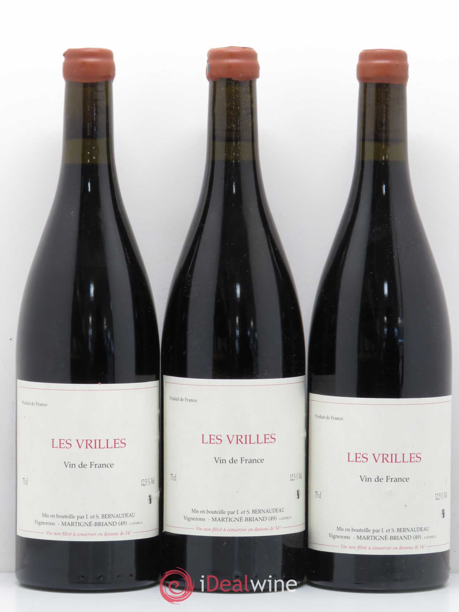 Vin de France Les Vrilles Stéphane Bernaudeau (Domaine) 2014 - Lot de 6 bouteilles - 1