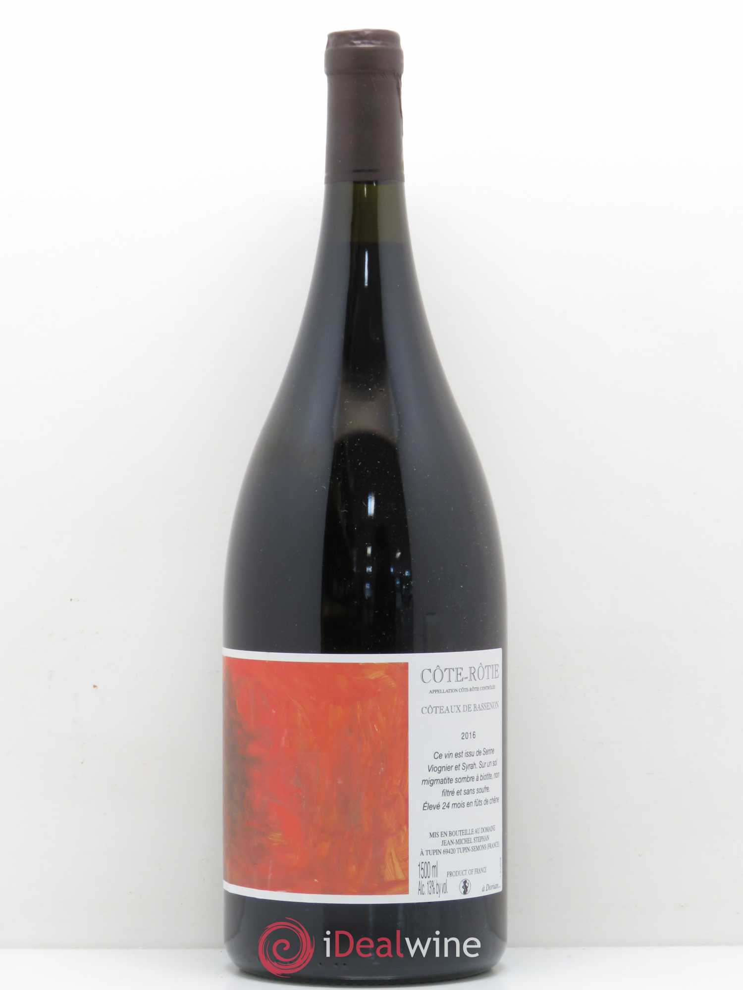 Côte-Rôtie Coteaux de Bassenon Jean-Michel Stephan 2016 - Lot de 1 magnum - 0