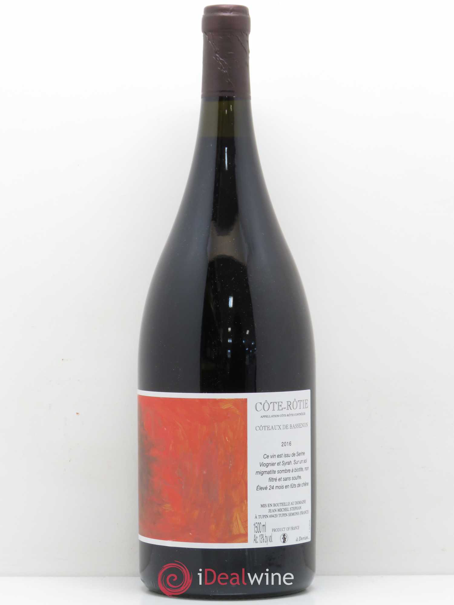 Côte-Rôtie Coteaux de Bassenon Jean-Michel Stephan 2016 - Lot de 1 magnum - 0
