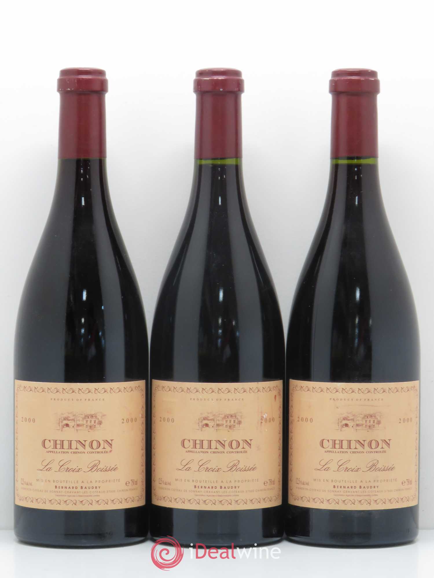 Chinon La Croix Boissée Bernard Baudry 2000 - Lot de 6 bouteilles - 2