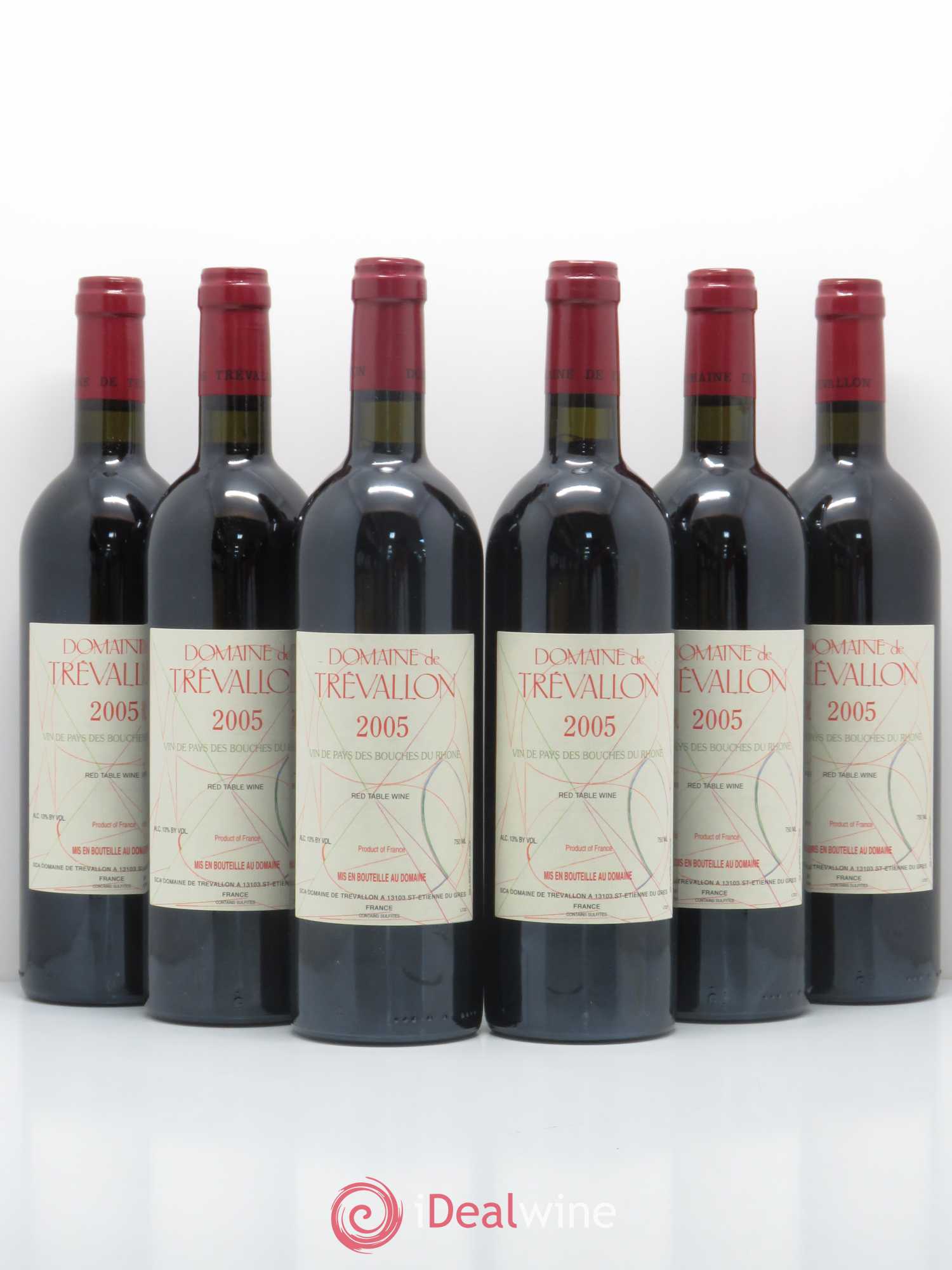 Coteaux d'Aix-en-Provence Trévallon (Domaine de) Eloi Dürrbach 2005 - Lot de 6 bouteilles - 0