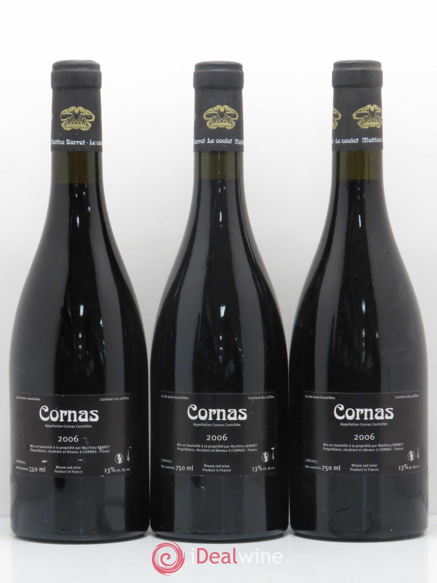 Cornas Brise Cailloux Coulet (Domaine du) - Matthieu Barret 2006 - Lot de 6 bouteilles - 2