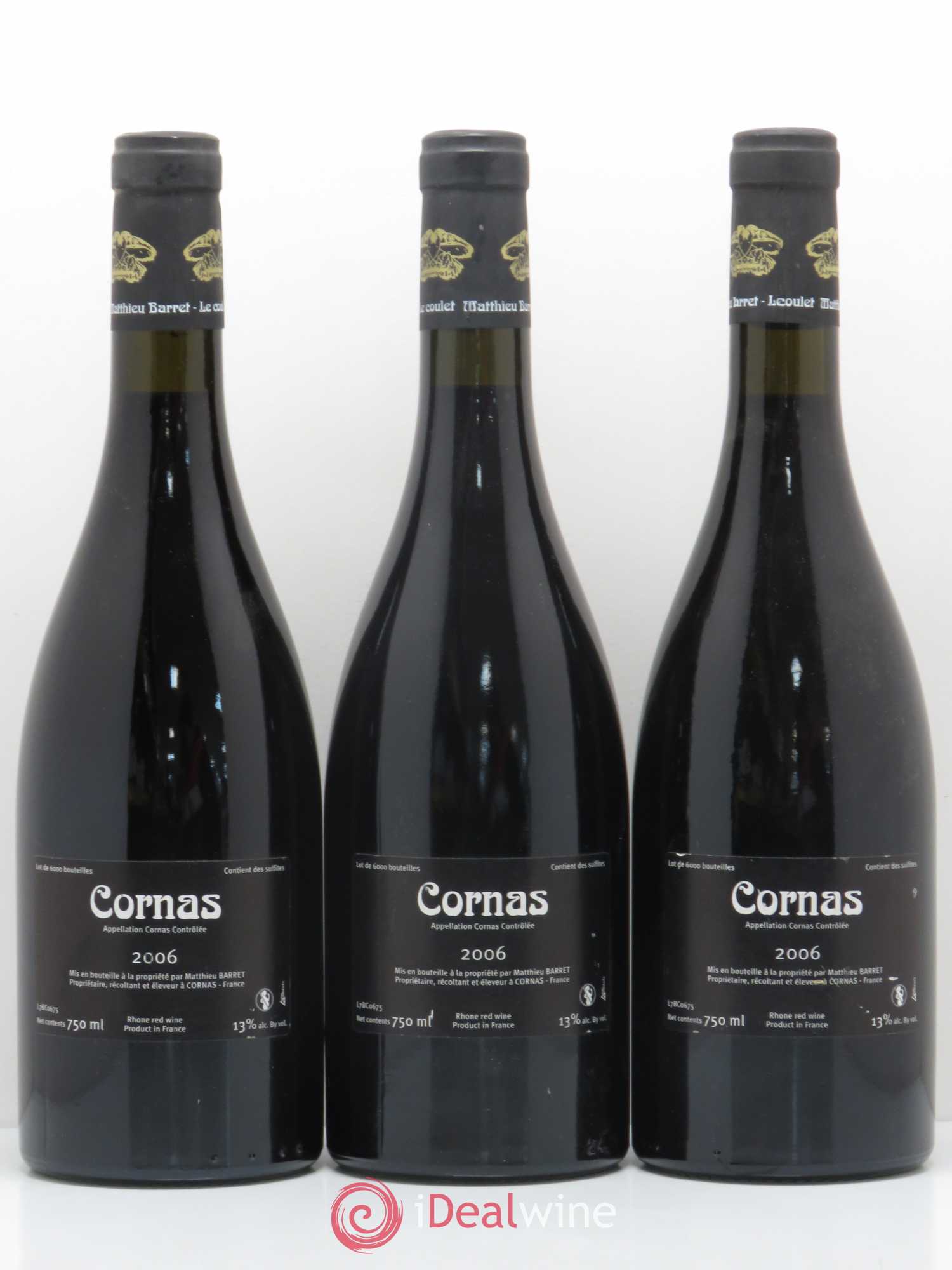 Cornas Brise Cailloux Coulet (Domaine du) - Matthieu Barret 2006 - Lot de 6 bouteilles - 4