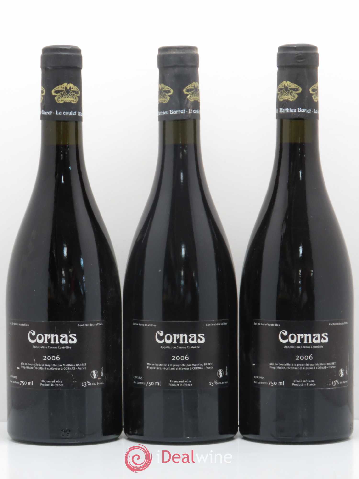 Cornas Brise Cailloux Coulet (Domaine du) - Matthieu Barret 2006 - Lot of 6 bottles - 4