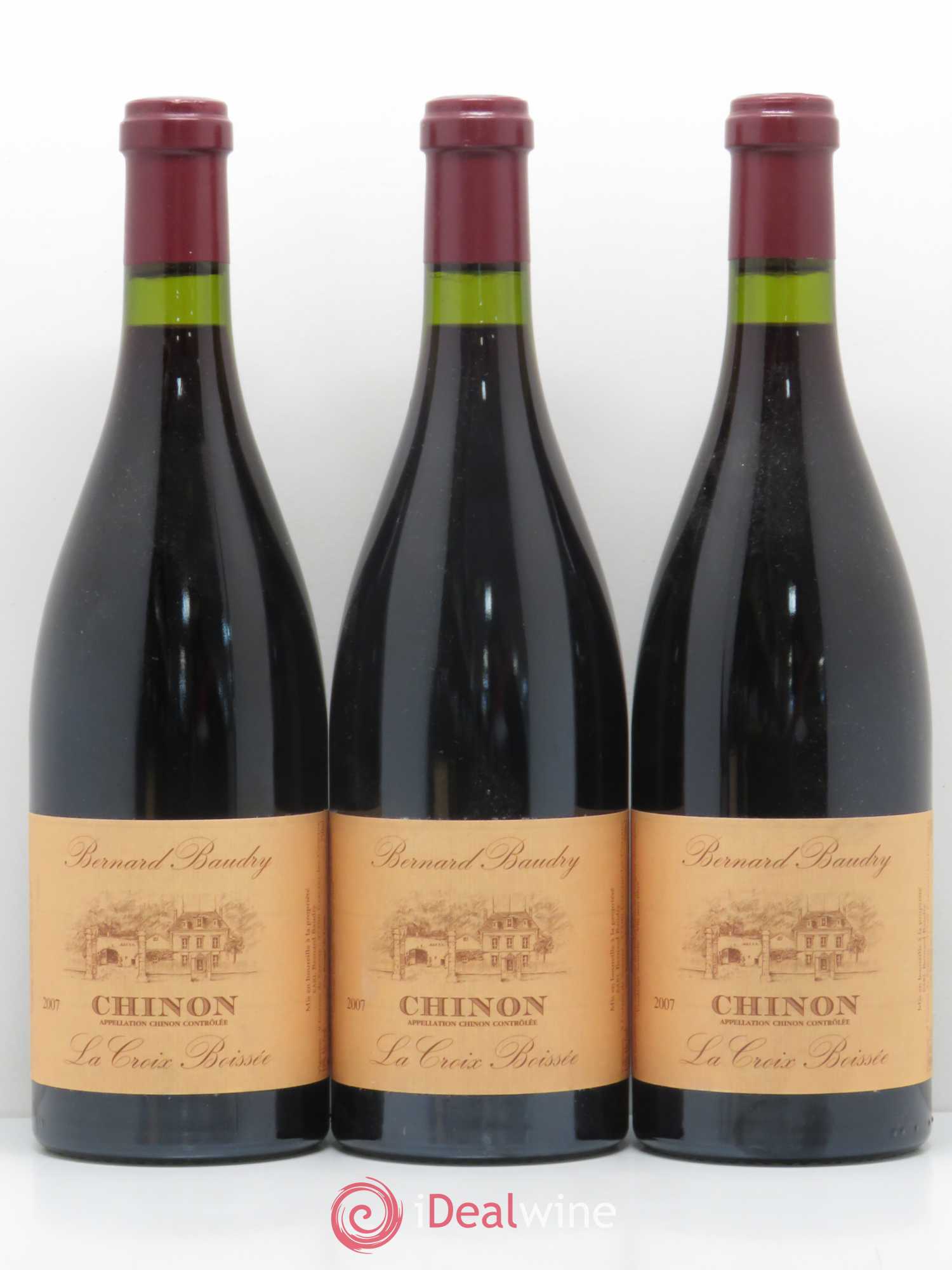 Chinon La Croix Boissée Bernard Baudry 2007 - Lot de 5 bouteilles - 1
