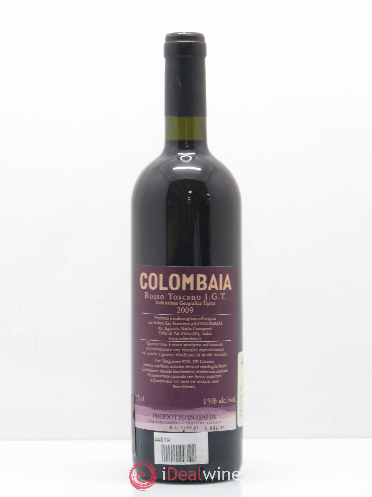 Italie Rosso Toscano Vigna Nueva Colombaia 2009 - Posten von 1 Flasche - 1