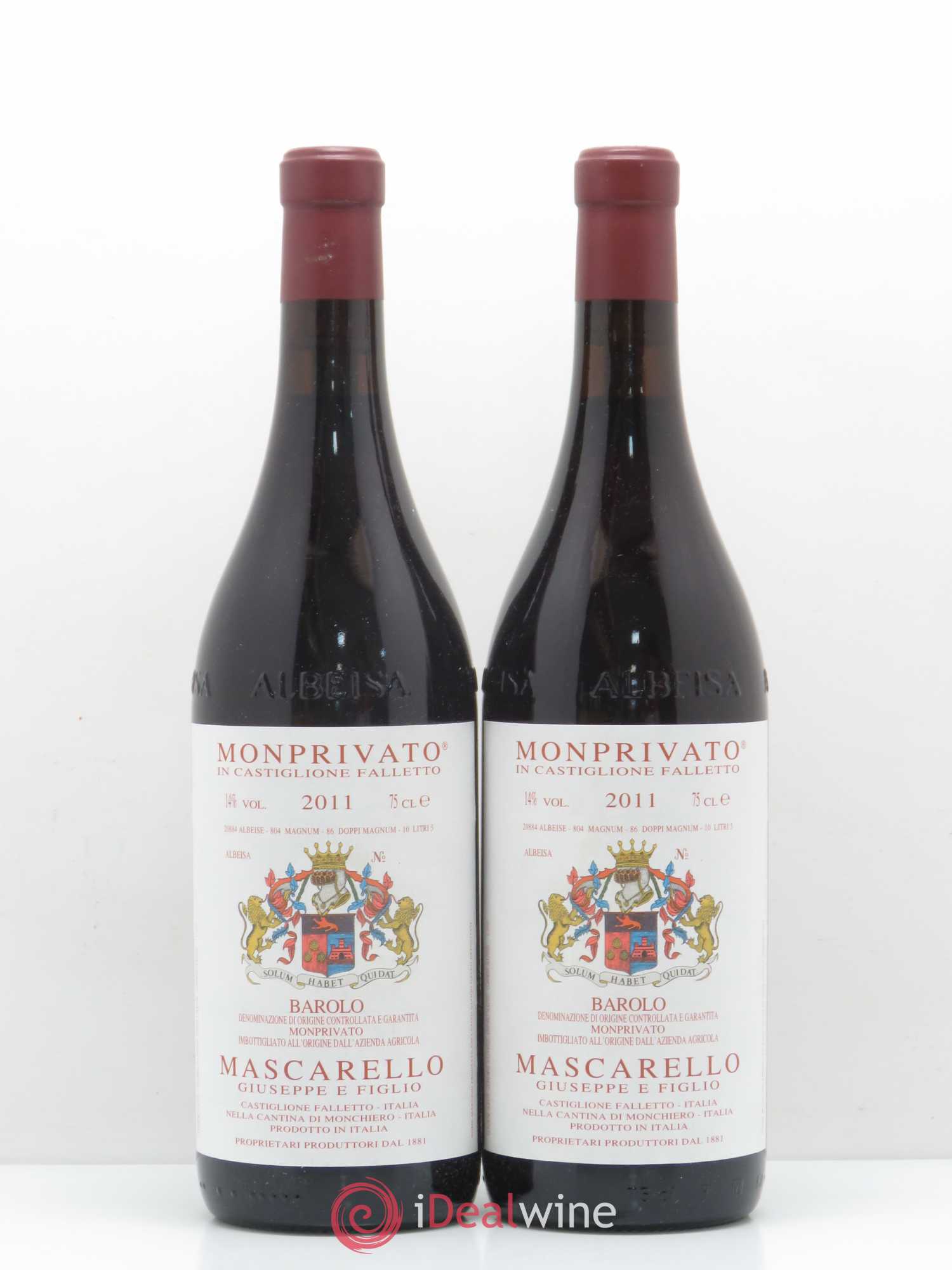 Barolo Monprivato Giuseppe Mascarello 2011 - Lot de 2 bouteilles - 0