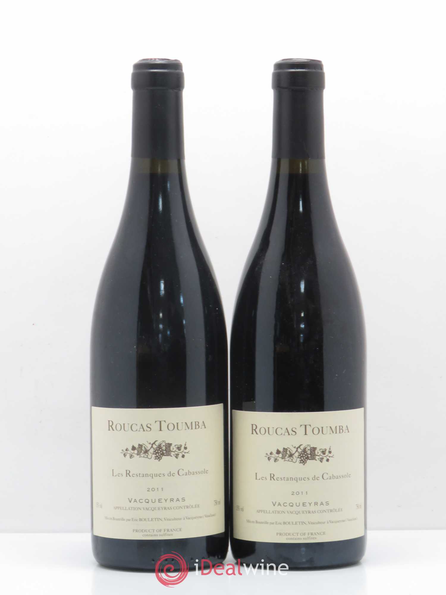 Vacqueyras Les Restanques de Cabassole Roucas Toumba 2011 - Lot de 2 bouteilles - 0