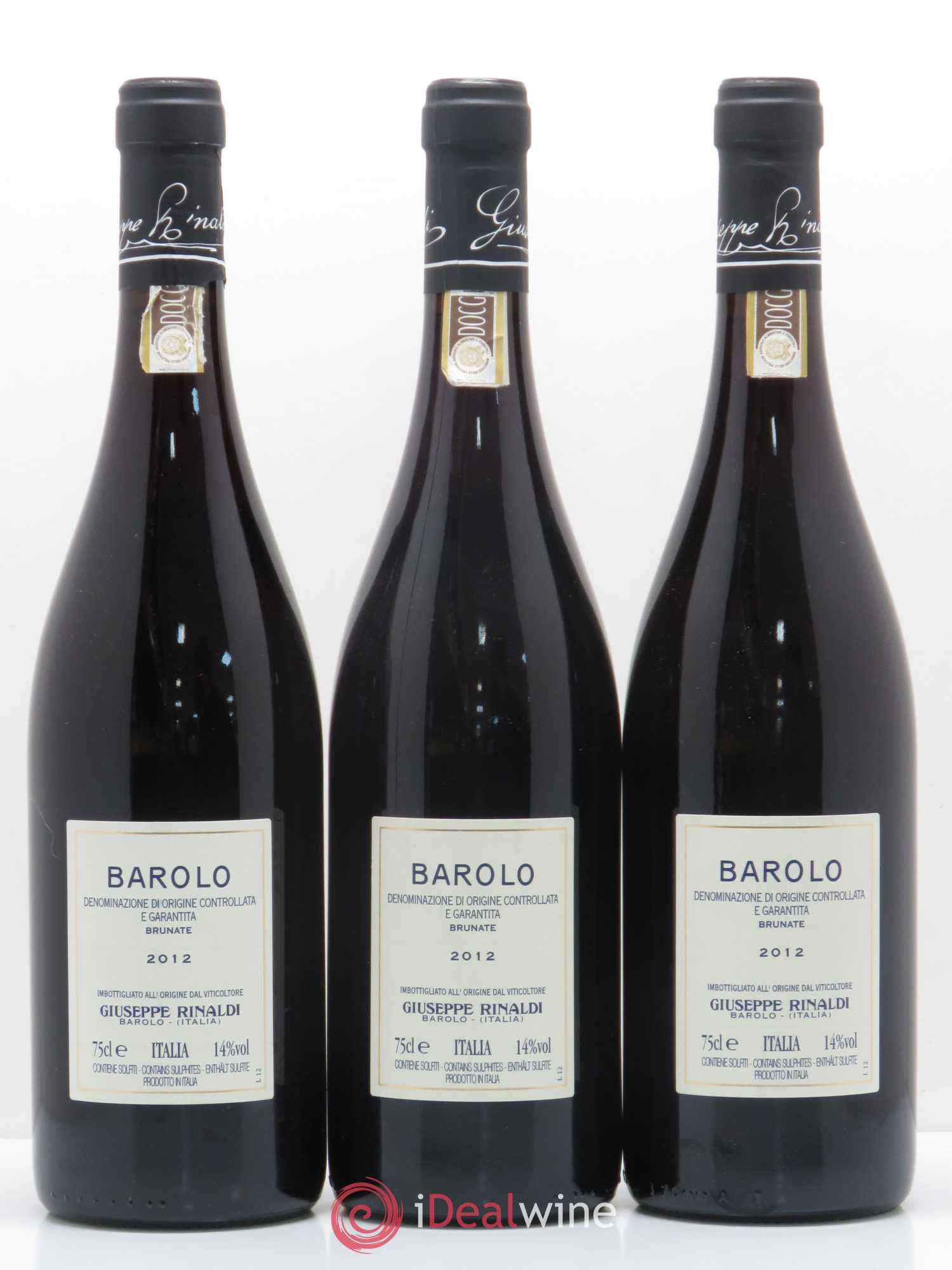 Barolo Brunate Giuseppe Rinaldi 2012 - Posten von 3 Flaschen - 1