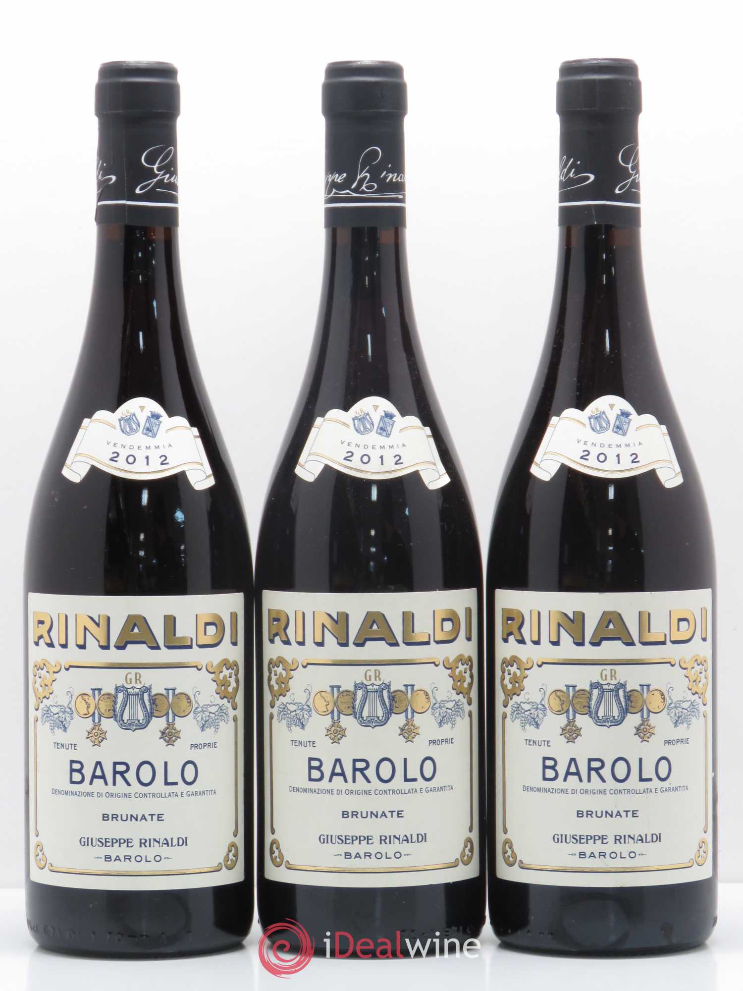 Barolo Brunate Giuseppe Rinaldi 2012 - Posten von 3 Flaschen - 0