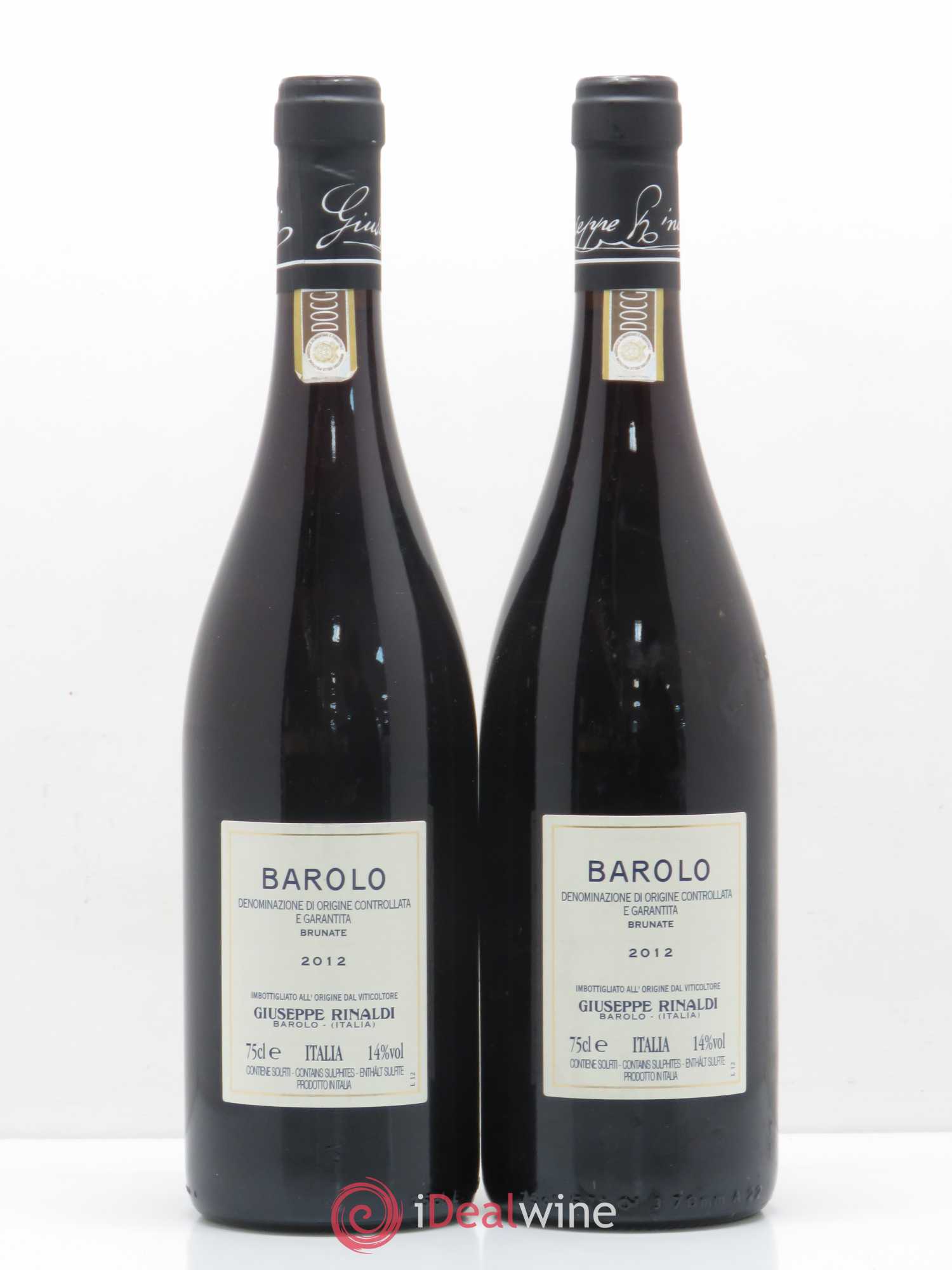 Barolo Brunate Giuseppe Rinaldi 2012 - Lot of 2 bottles - 1